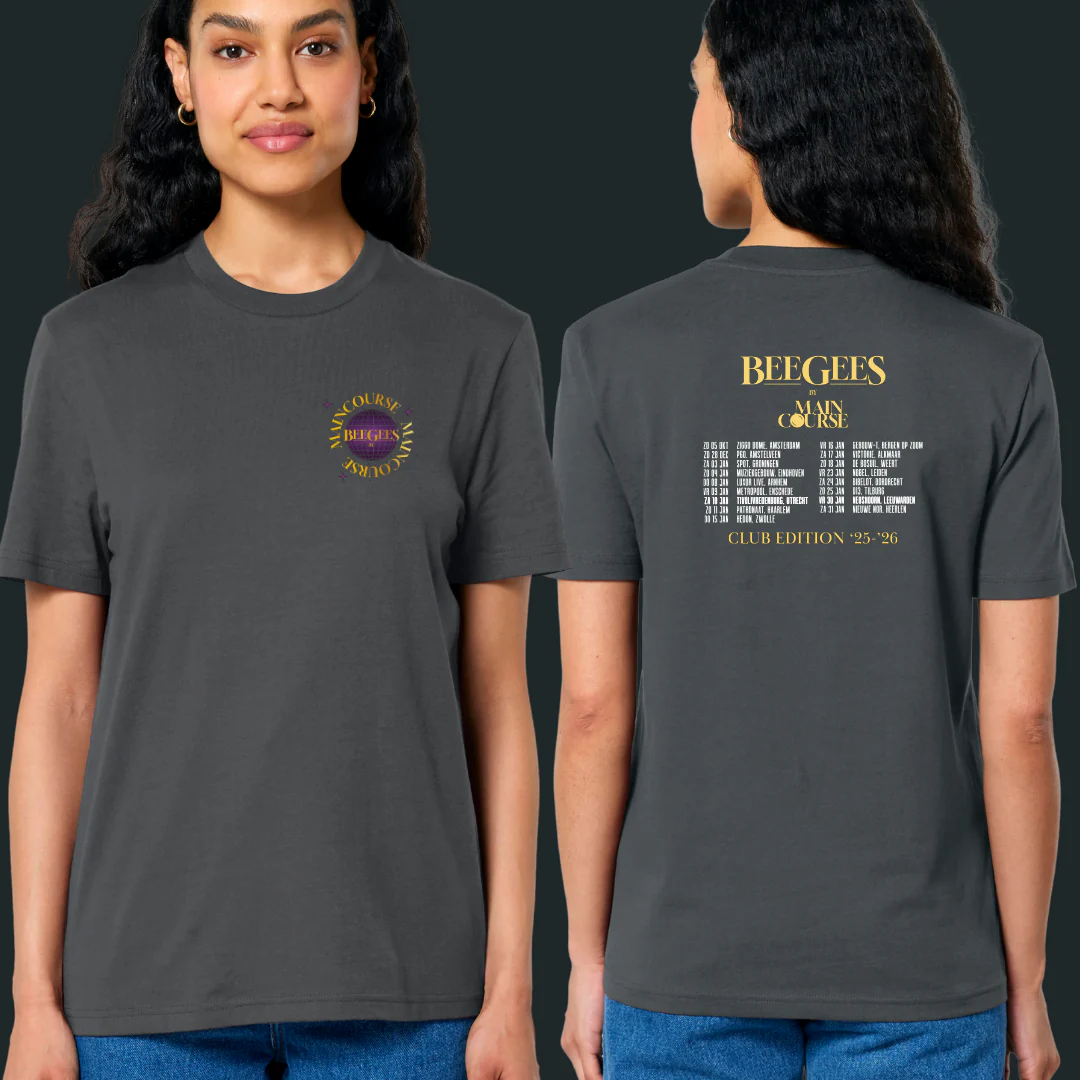 BeeGees by MainCourse | Tourshirt Anthracite zonder foto