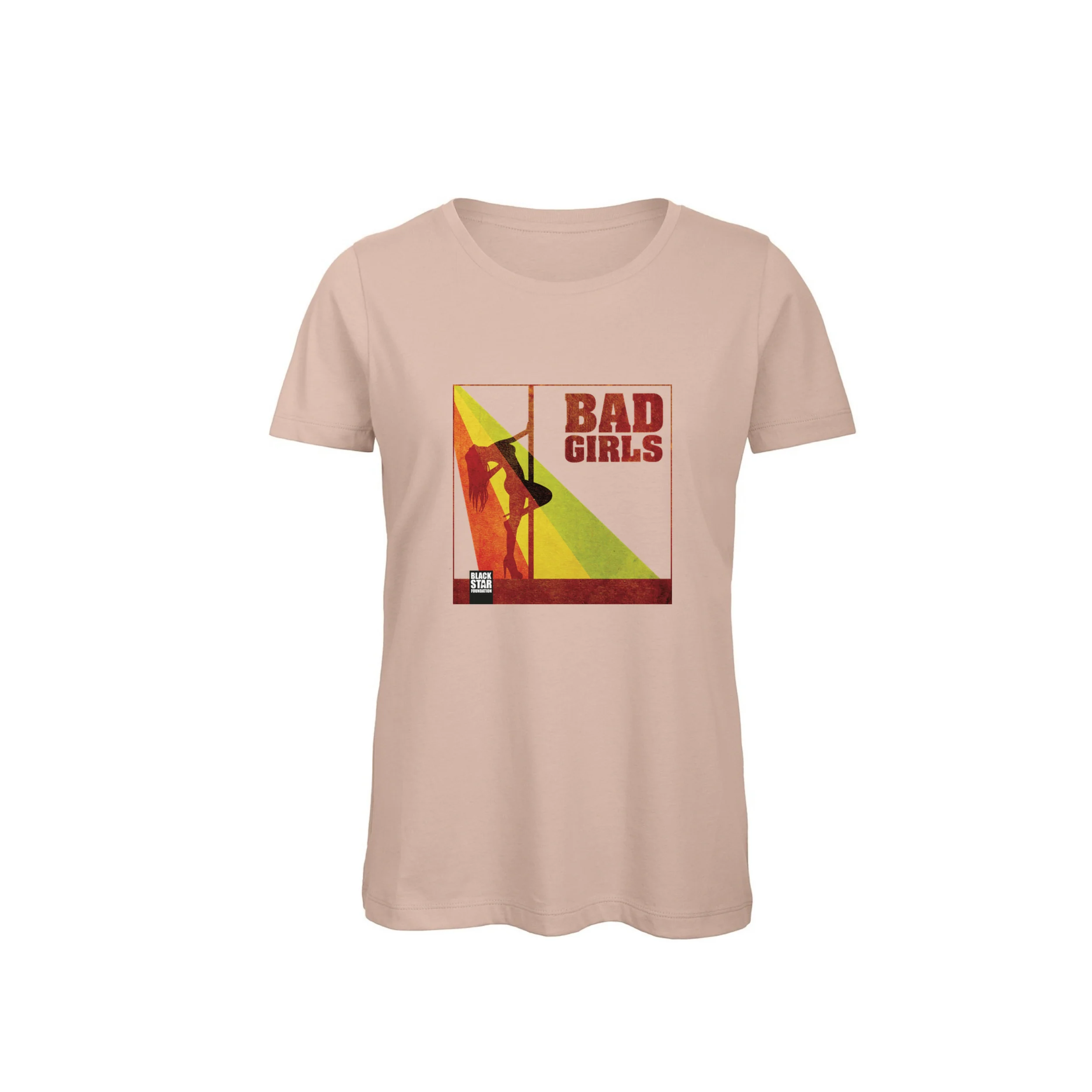 Black Star Foundation | Bad Girls T-Shirt Dames Millennial Pink