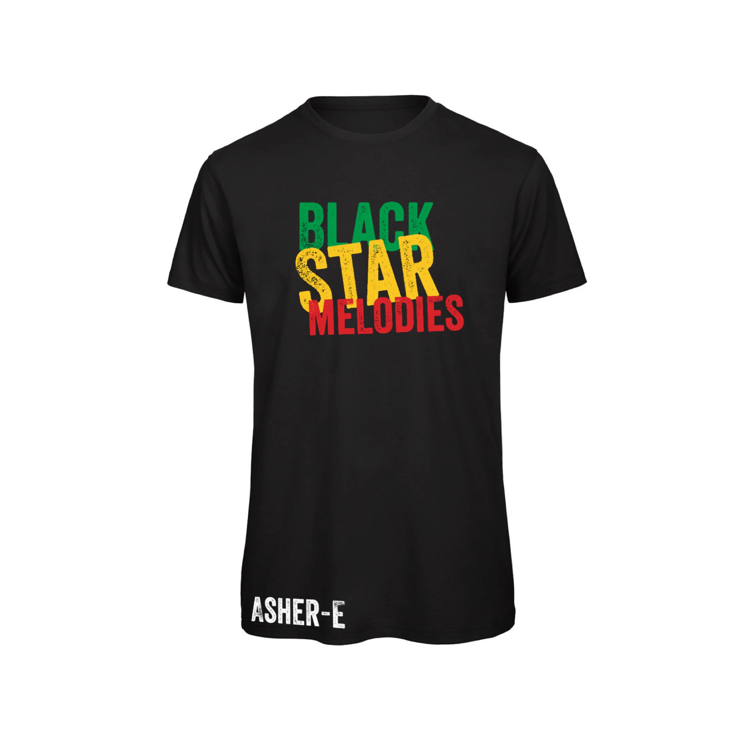 Black Star Foundation | Black Star Melodies T-Shirt Unisex Zwart