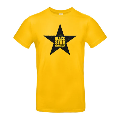 Black Star Foundation | Logo T-Shirt Unisex Geel
