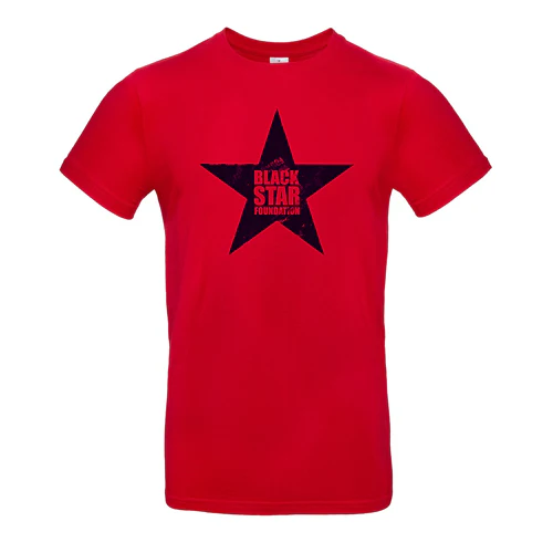 Black Star Foundation | Logo T-Shirt Unisex Rood