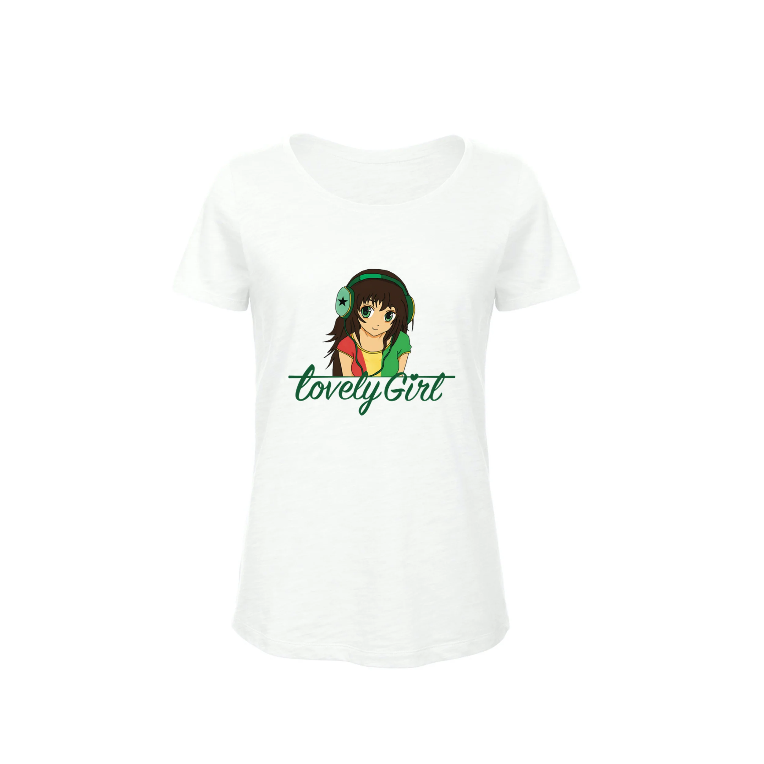 Black Star Foundation | Lovely Girl T-Shirt Dames Wit