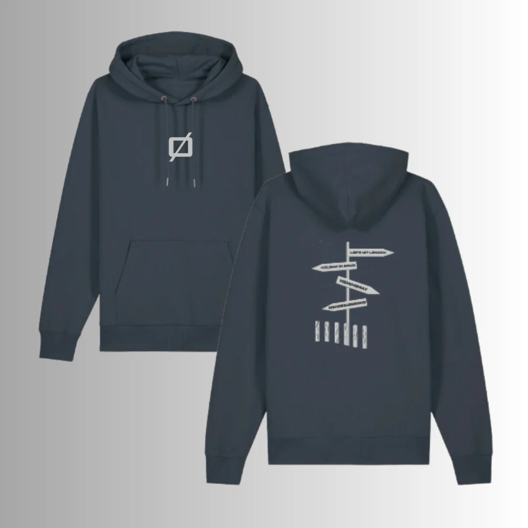 Bløf | Hoodie Strandpaal Indian Ink Gray