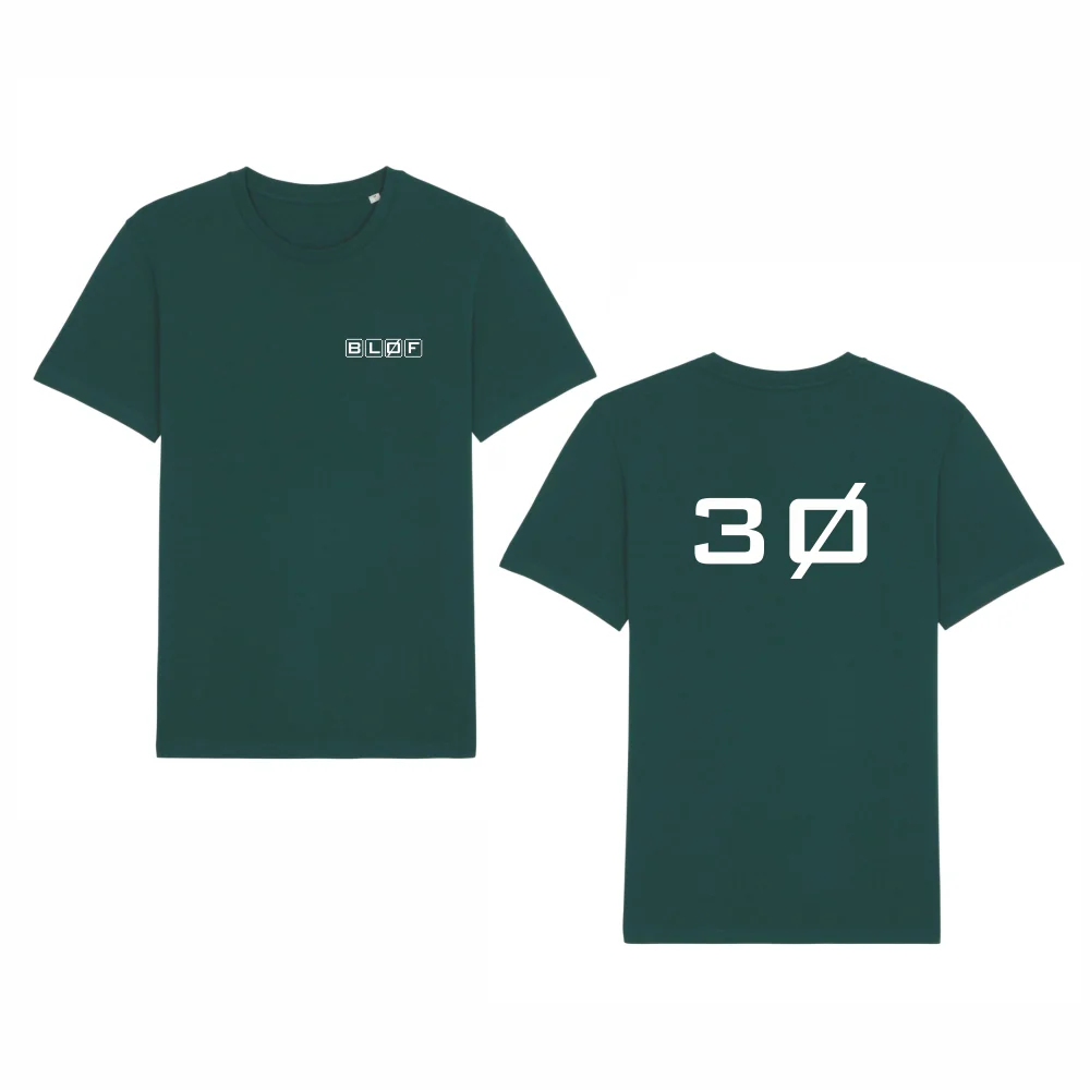 T-shirt Unisex Groen "30 Jaar"