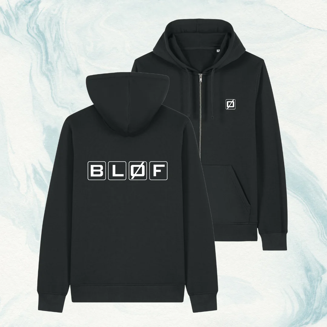 BLØF | Zipped hoodie zwart BLØF
