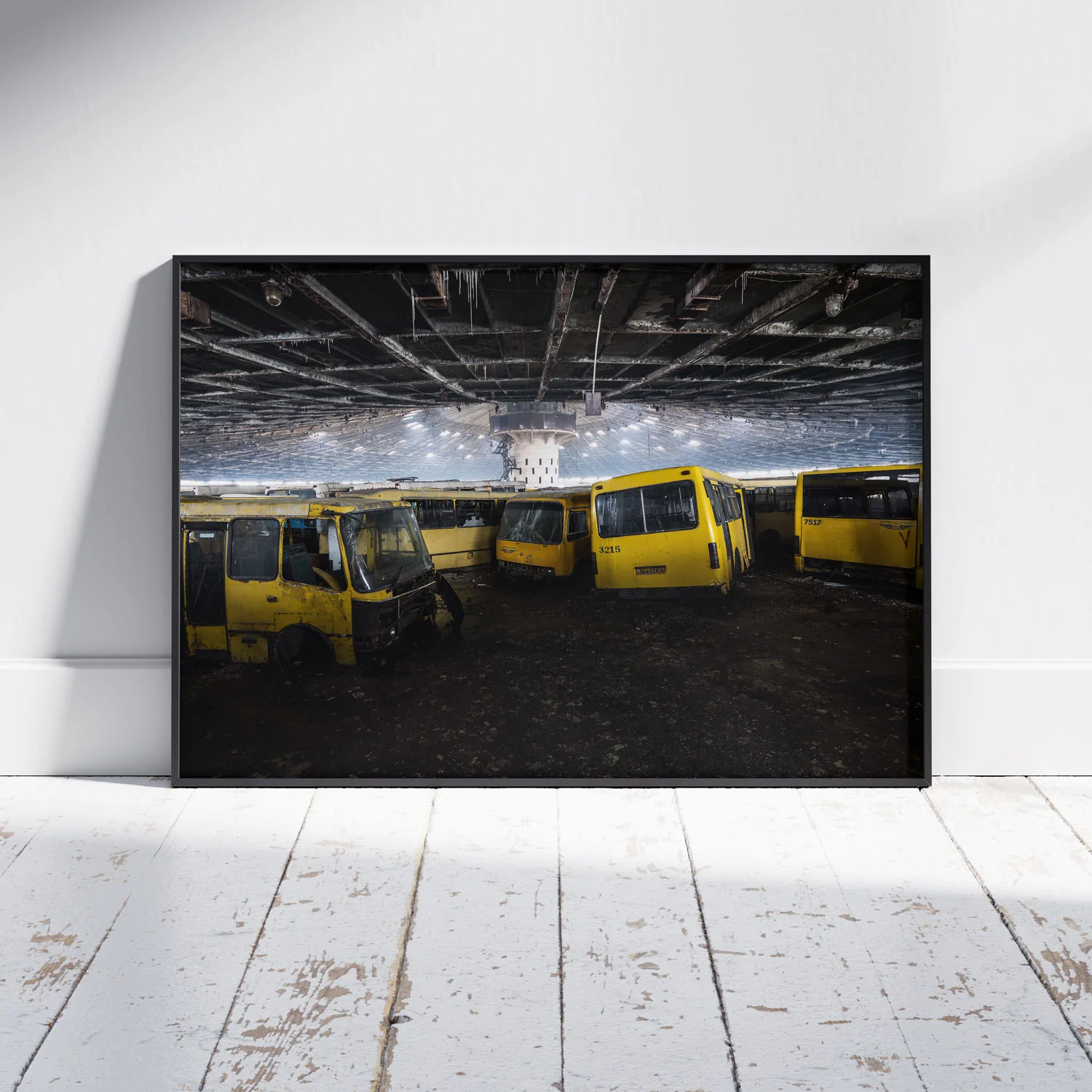 Bob Thissen | Exploring The Unbeaten Path Poster A2 Yellow Buses