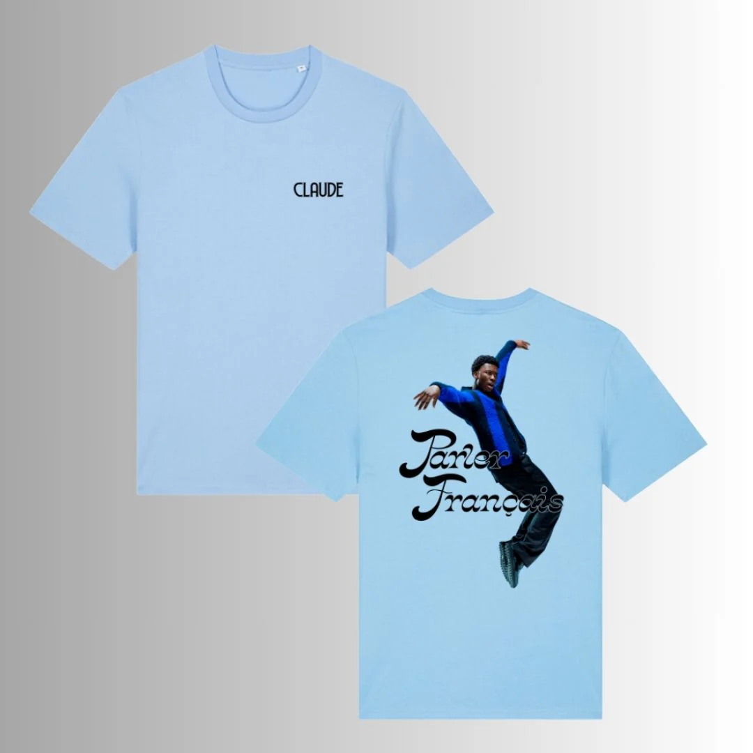 Claude | T-shirt Parler Français Blue Soul