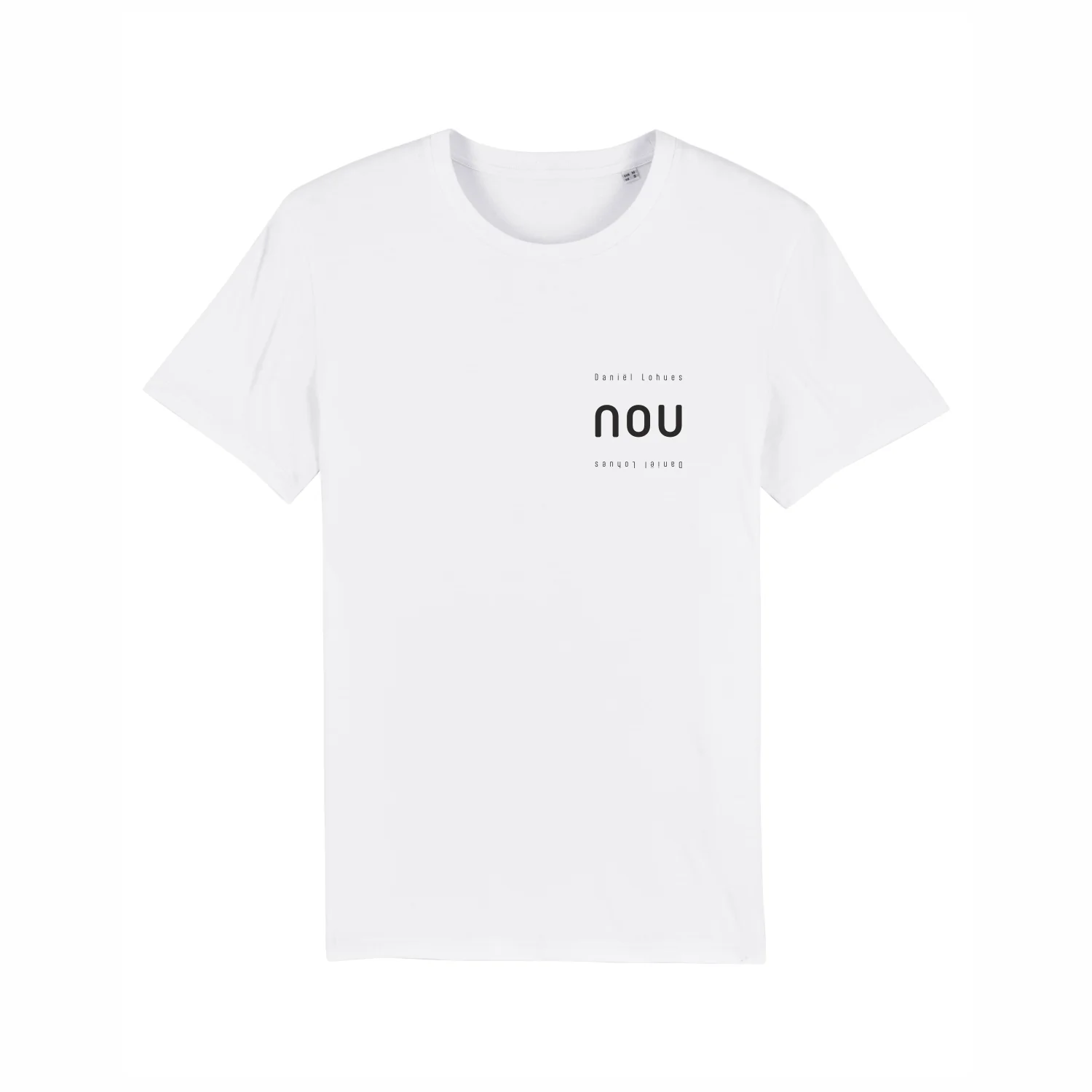 Daniël Lohues | T-shirt Wit "nou"