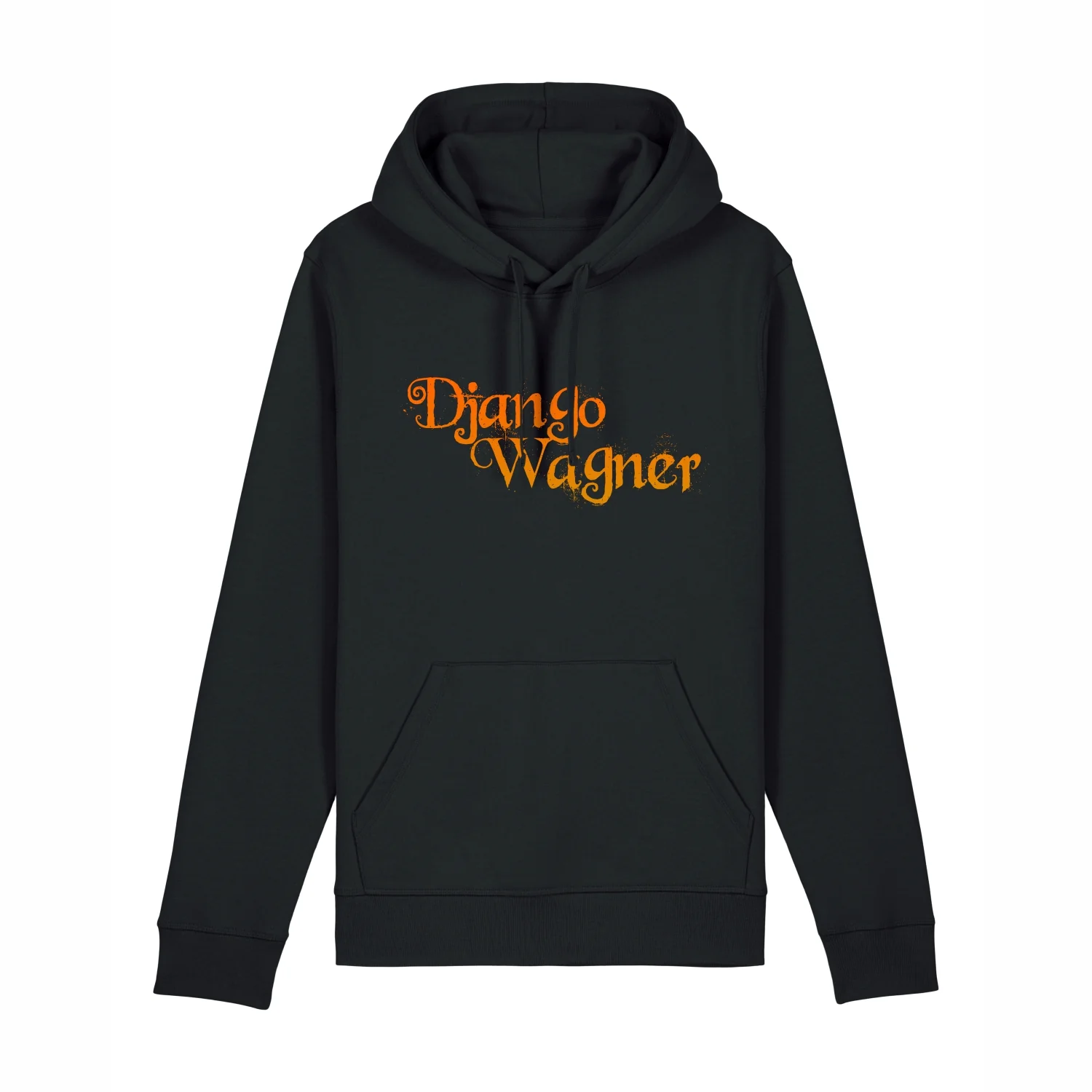 Django Wagner| Logo Oranje Hoodie Zwart