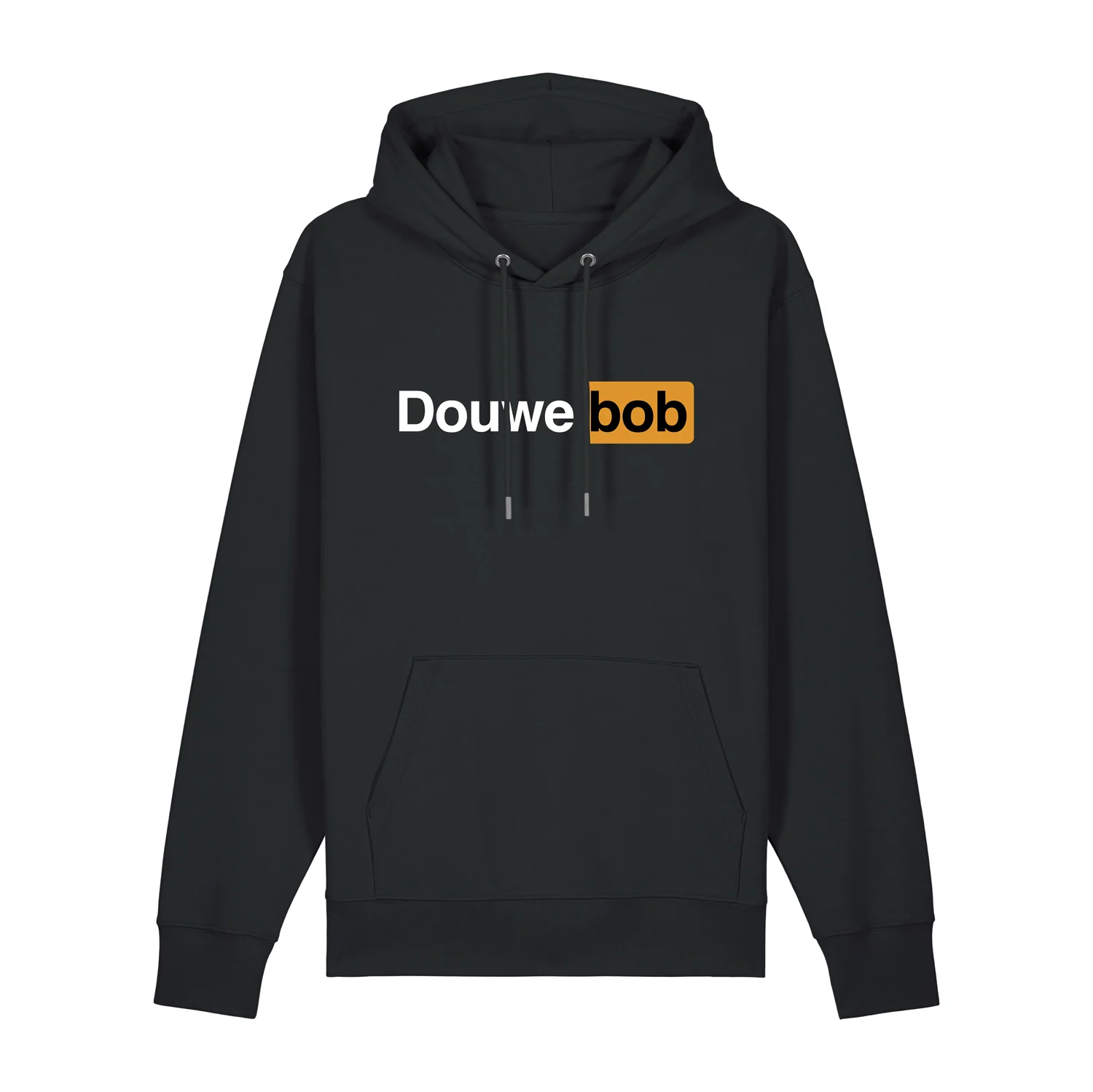 Douwe Bob | Black and Yellow Hoodie Black