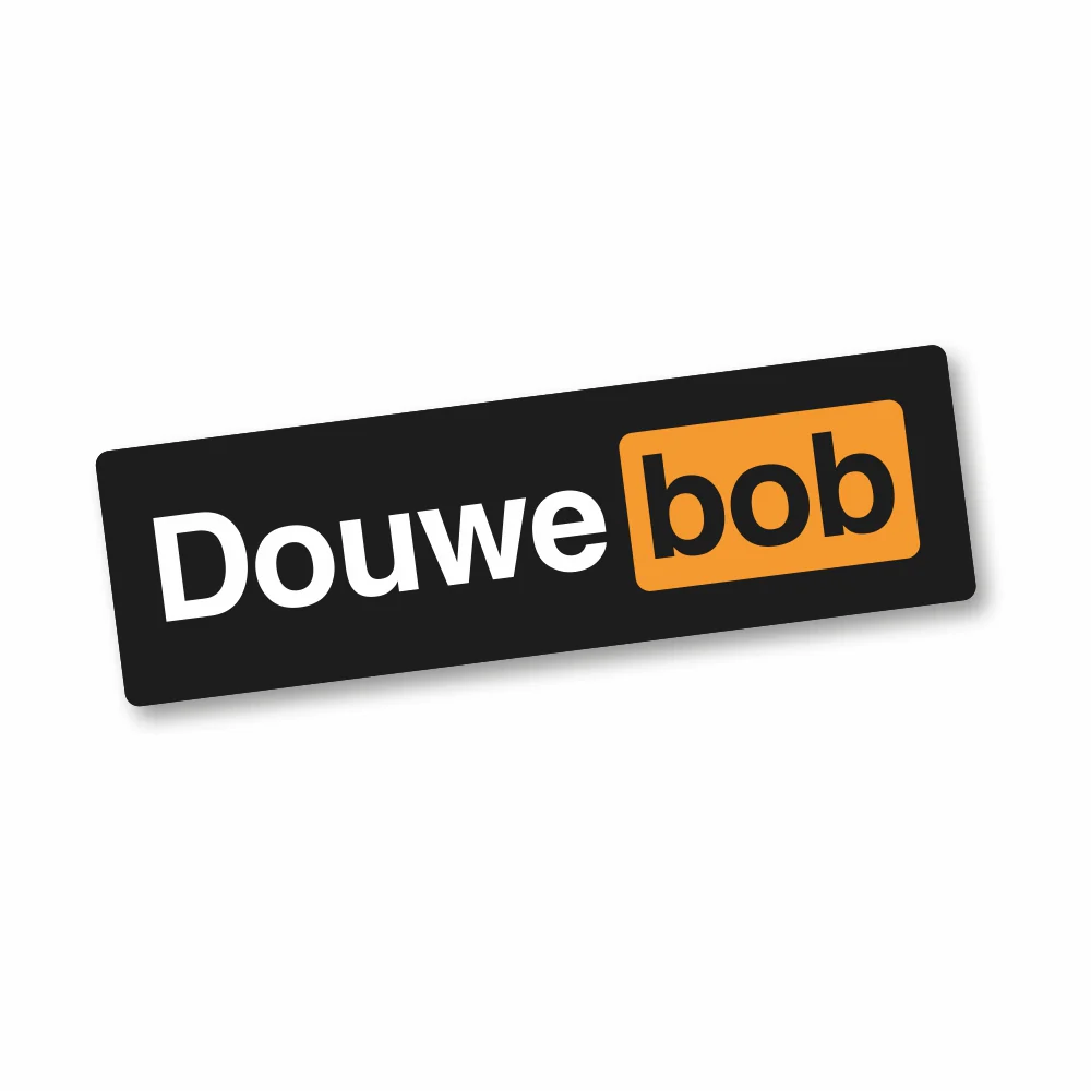 Douwe Bob | Black and Yellow Sticker