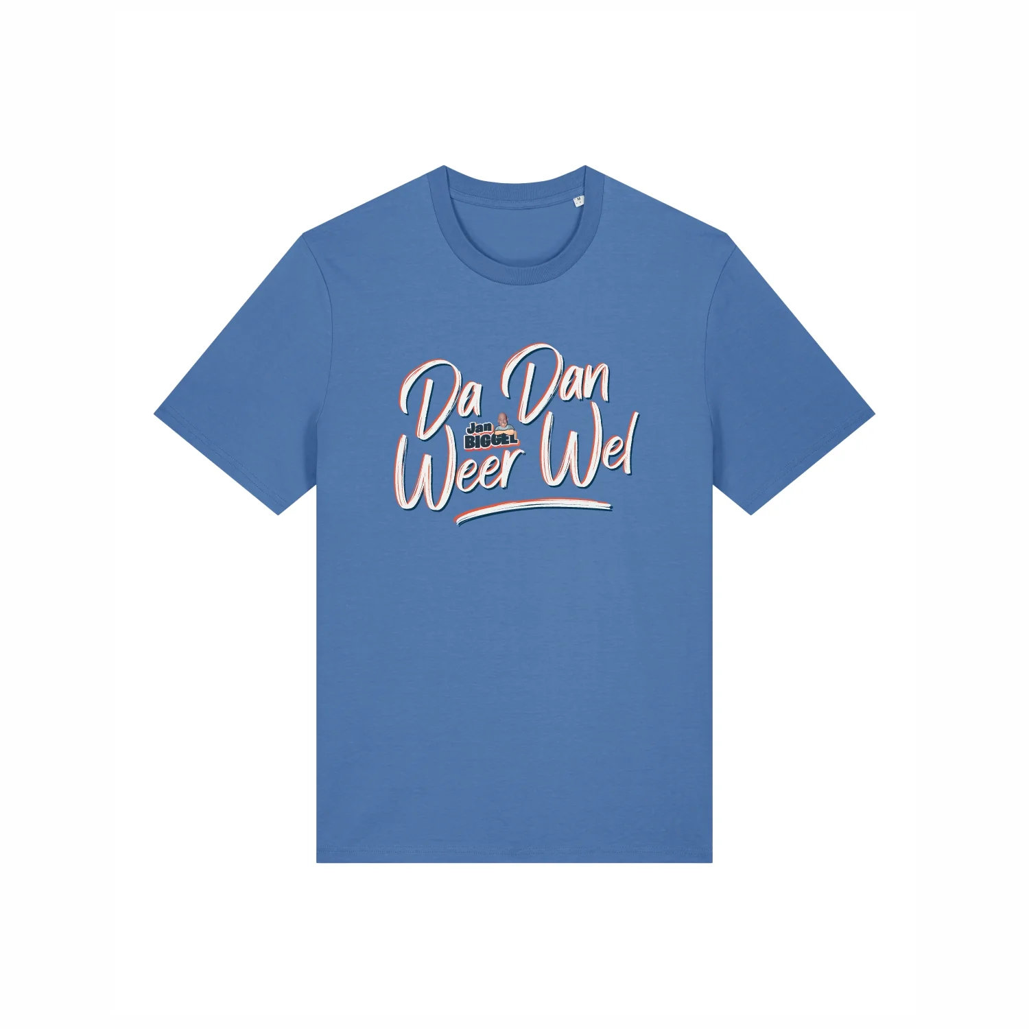 Jan Biggel | Da Dan Weer Wel T-Shirt Blauw