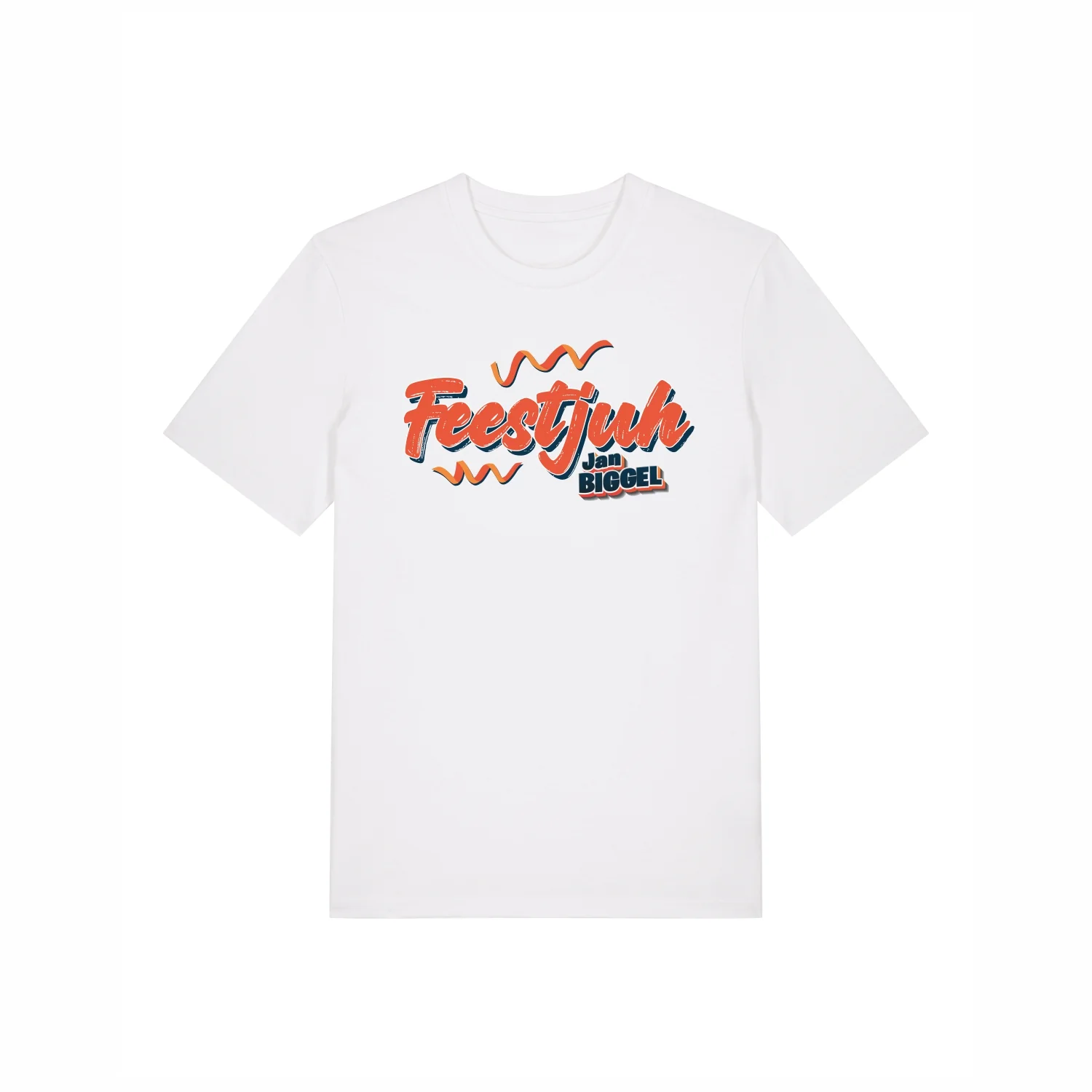 Jan Biggel | Feestjuh T-Shirt Wit