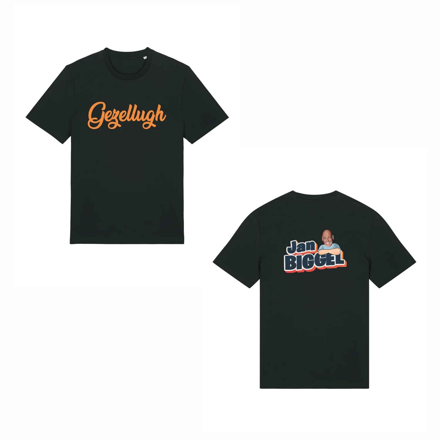 Jan Biggel | Gezellugh T-Shirt Zwart