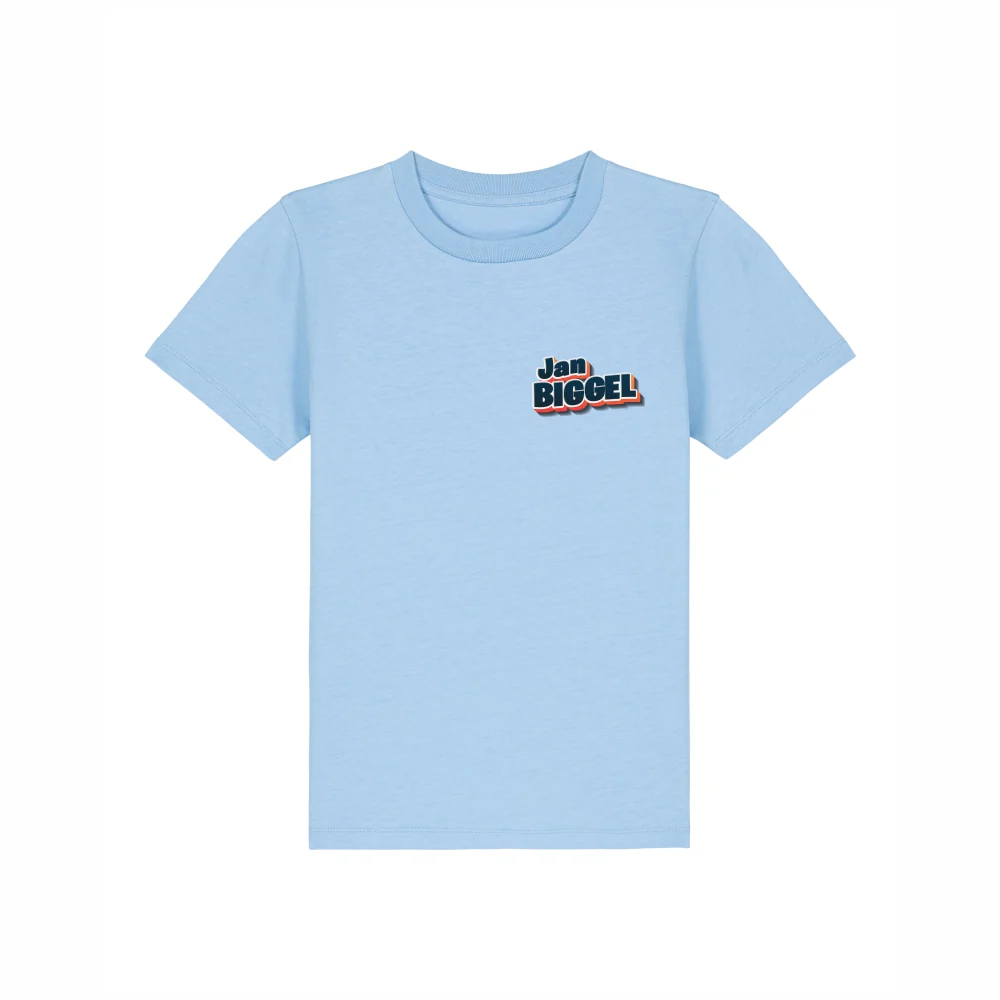 Jan Biggel | I Love Jan Biggel T-Shirt Kids Blauw - Image 2