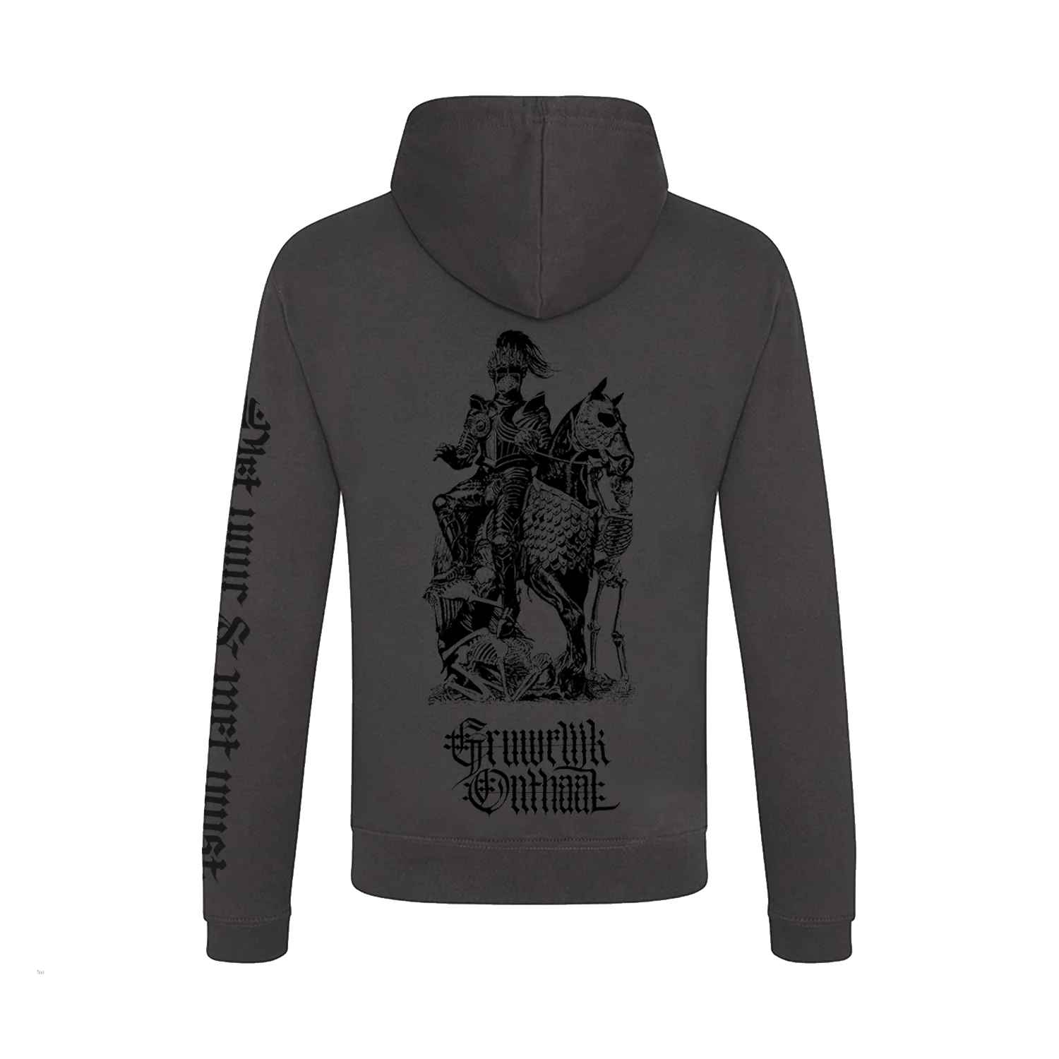 Kaeck | Gruwelijk Onthaal Zipped Hoodie Grey - Image 3