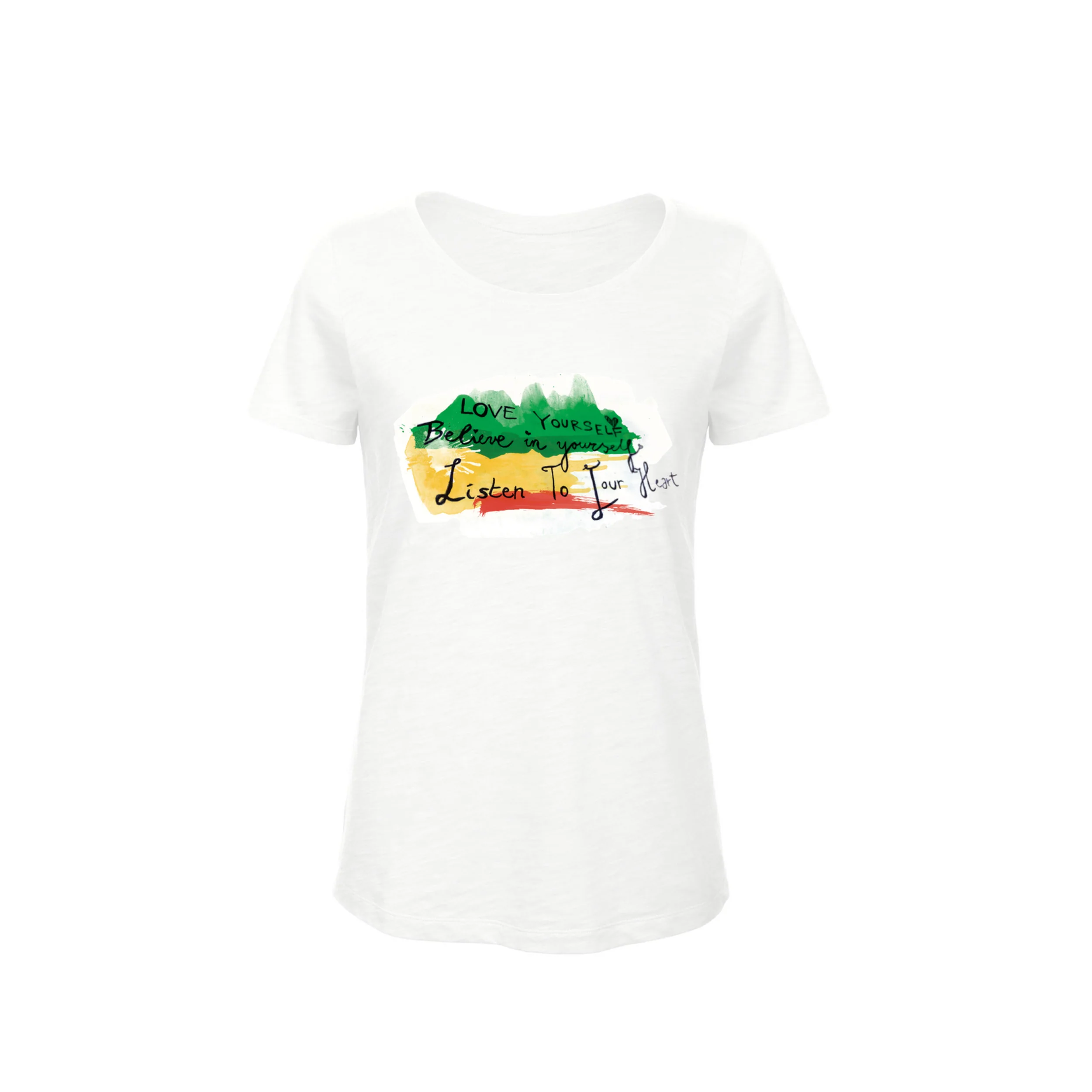 Black Star Foundation | Love Yourself T-Shirt Dames Wit