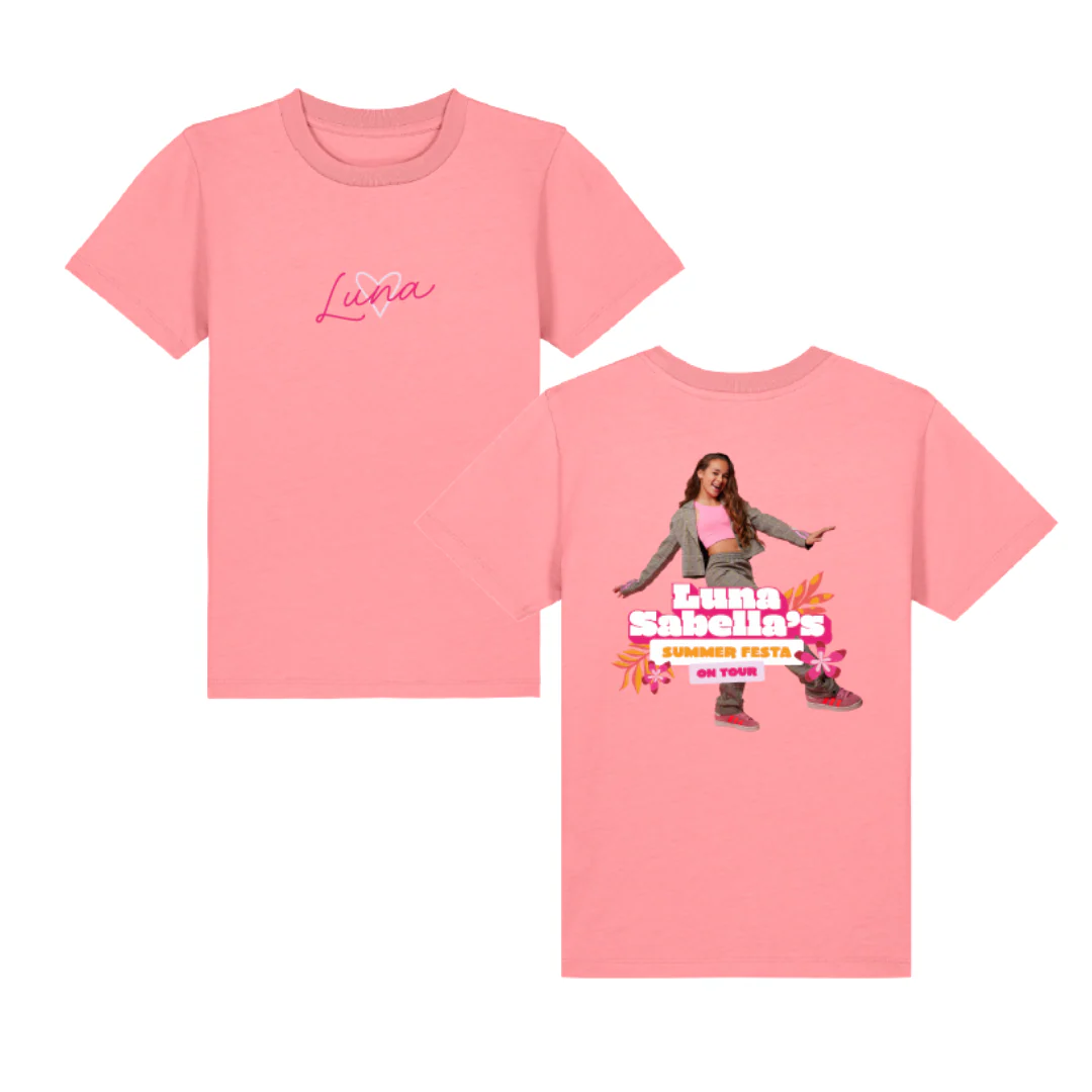 Luna | Summer Festa T-shirt Roze