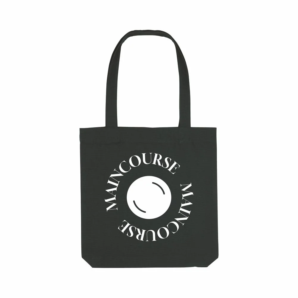MainCourse | Draagtas Circle Logo Zwart