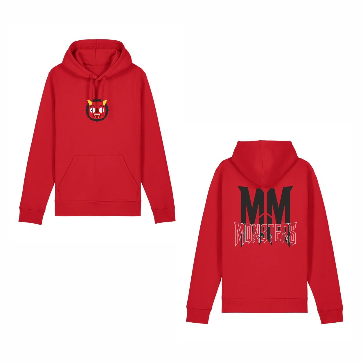 Max Mies | Monsters Hoodie Rood