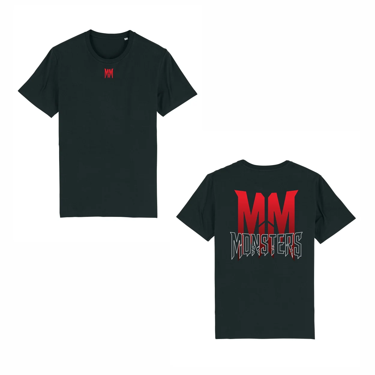 Max Mies | Monsters T-Shirt Zwart