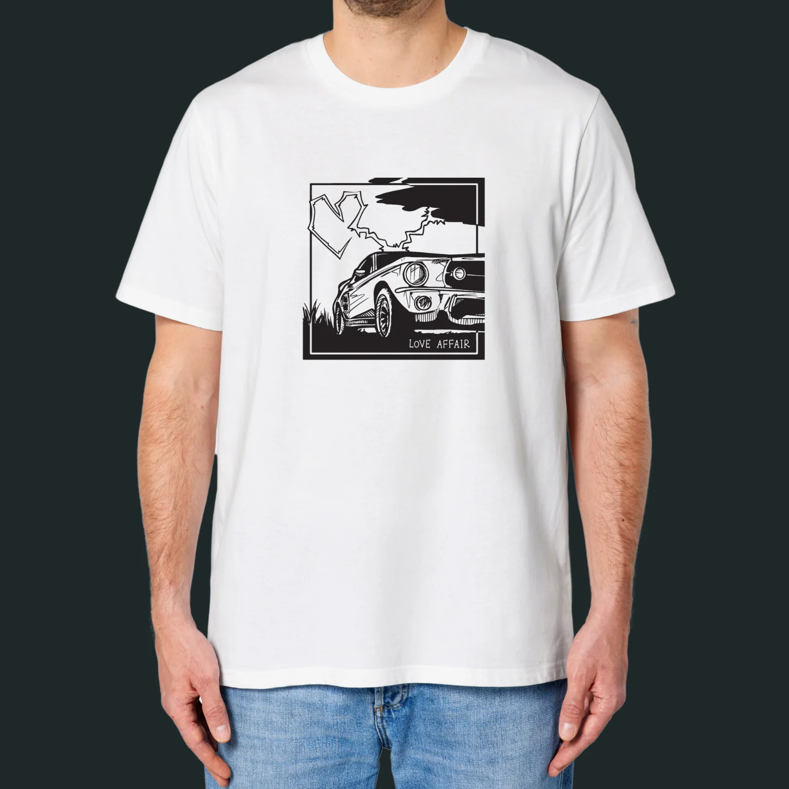 Mister E & The Mysteries | T-shirt "Love Affair" Wit