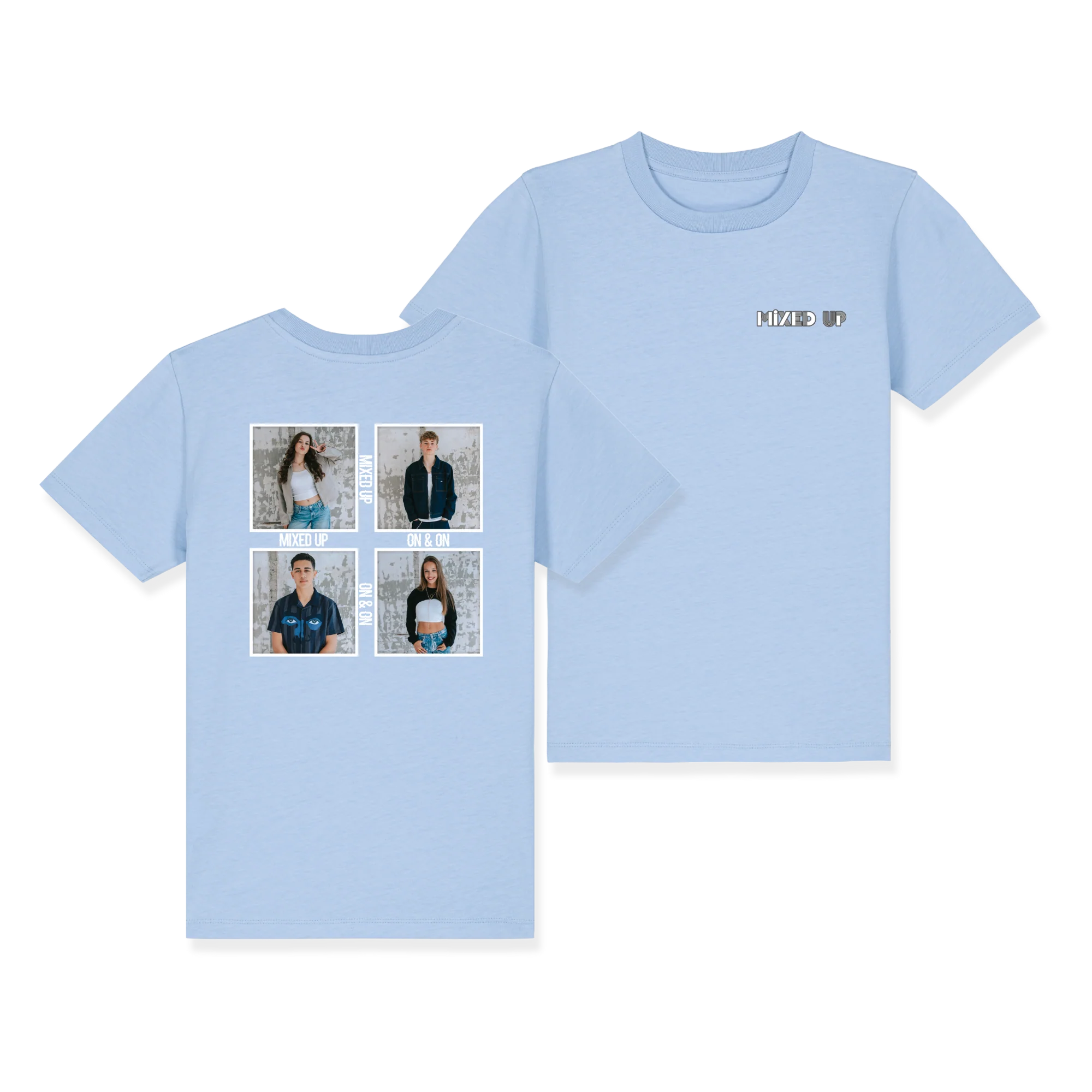 Mixed-Up | T-Shirt foto's blauw