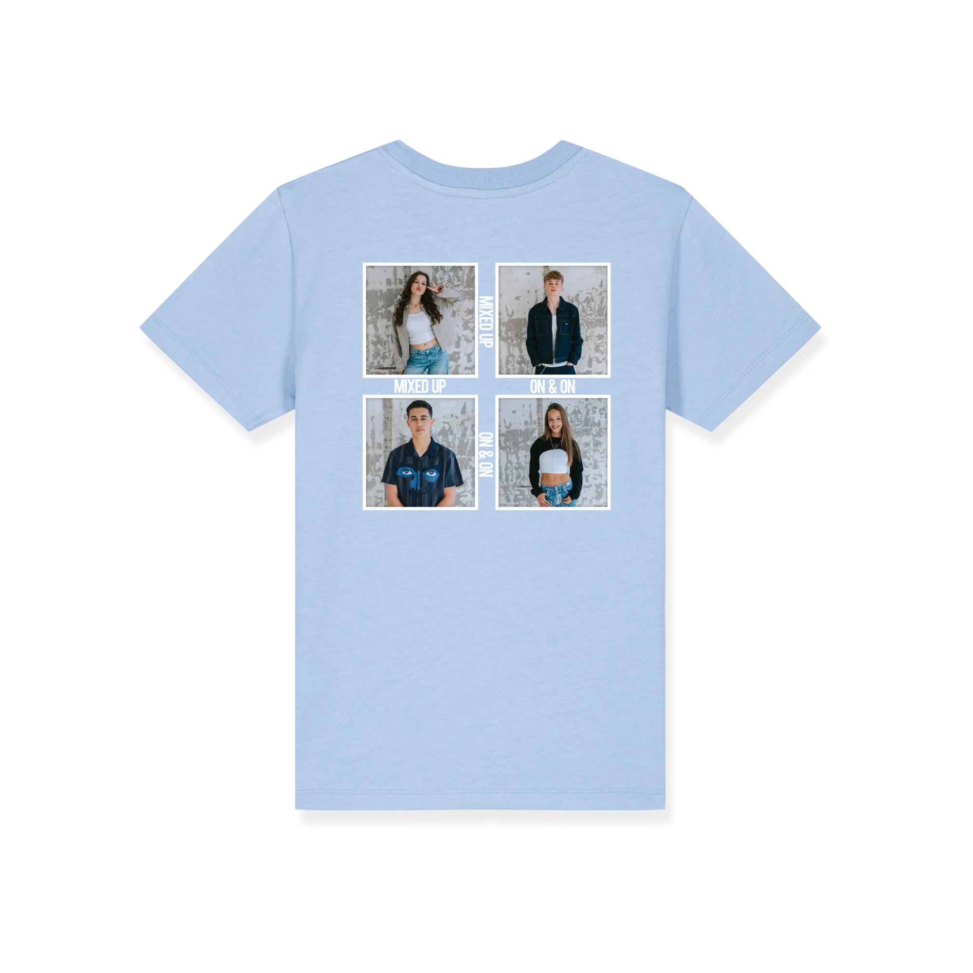 Mixed-Up | T-Shirt foto's blauw - Image 3
