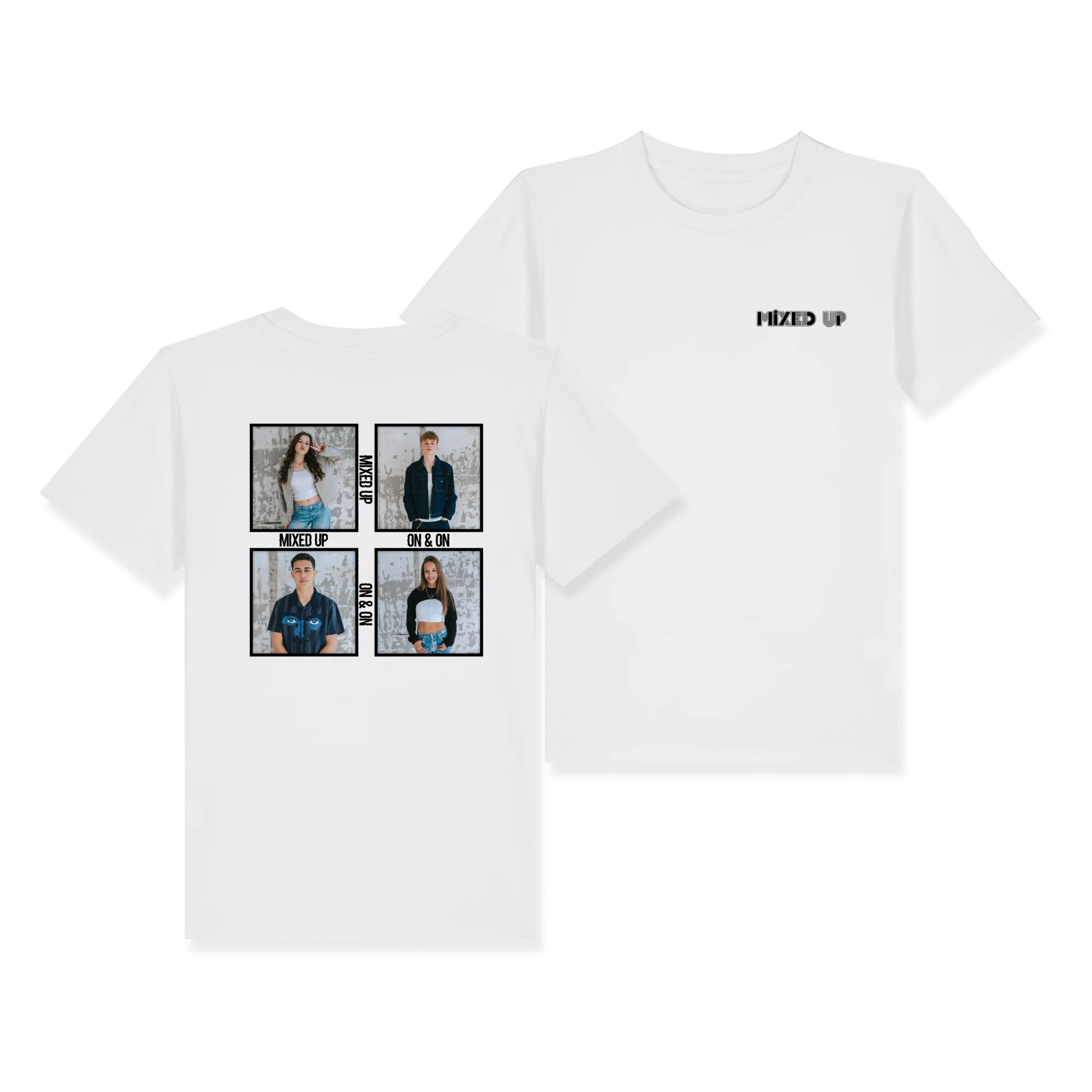 Mixed-Up | T-Shirt foto's wit