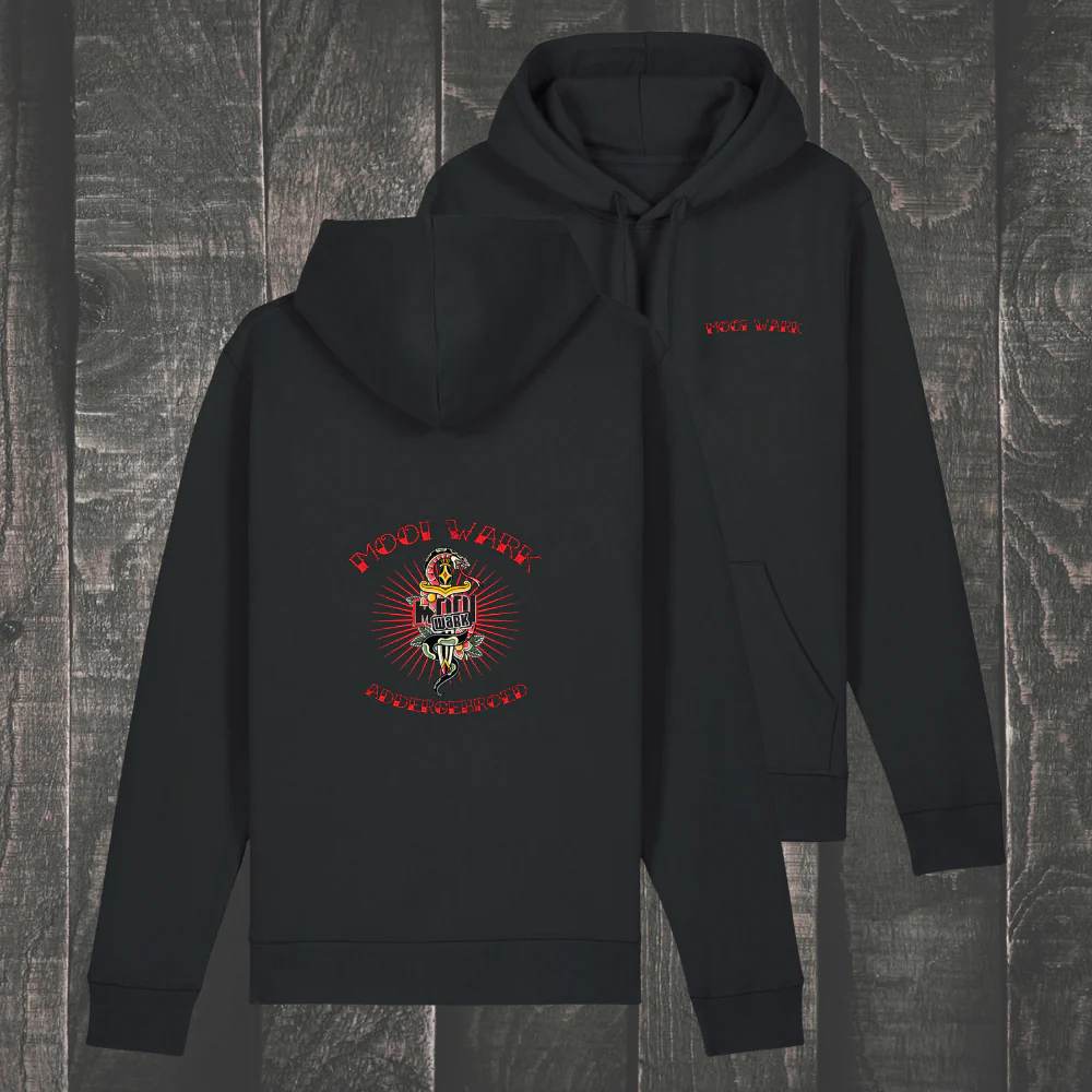 Mooi Wark | Hoodie Addergebroed borst tekst