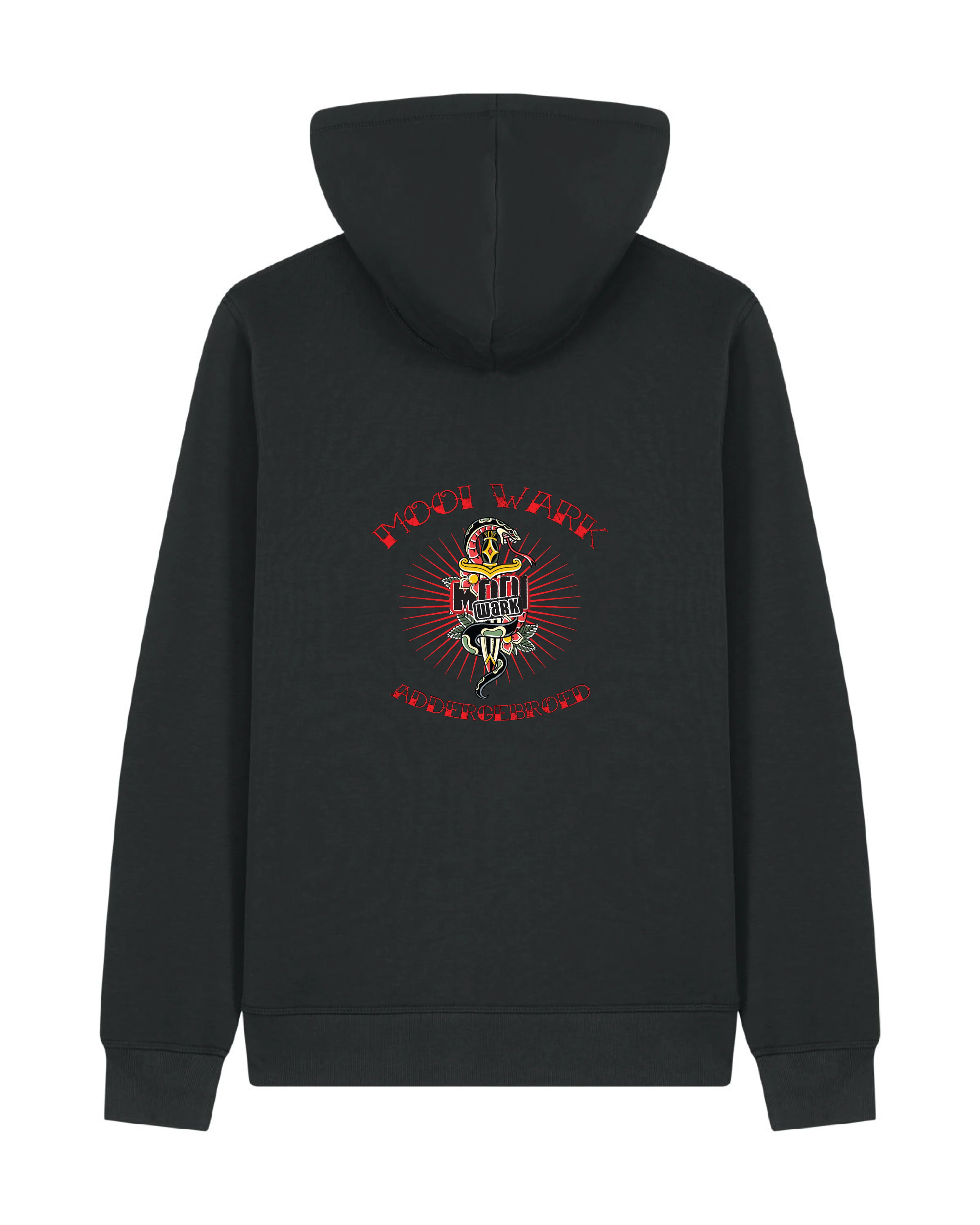 Mooi Wark | Hoodie Addergebroed borst tekst - Image 3
