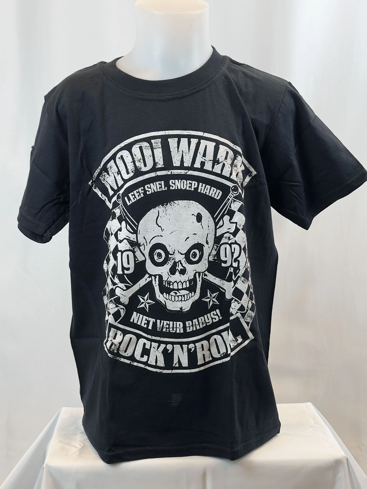 Mooi Wark | Kids T-shirt "Niet Veur Babys!"