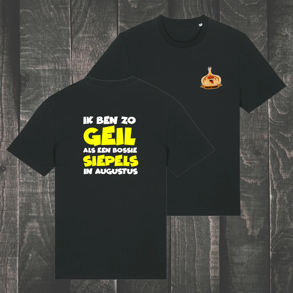 Mooi Wark | T-shirt Bossie Siepels logo+rug