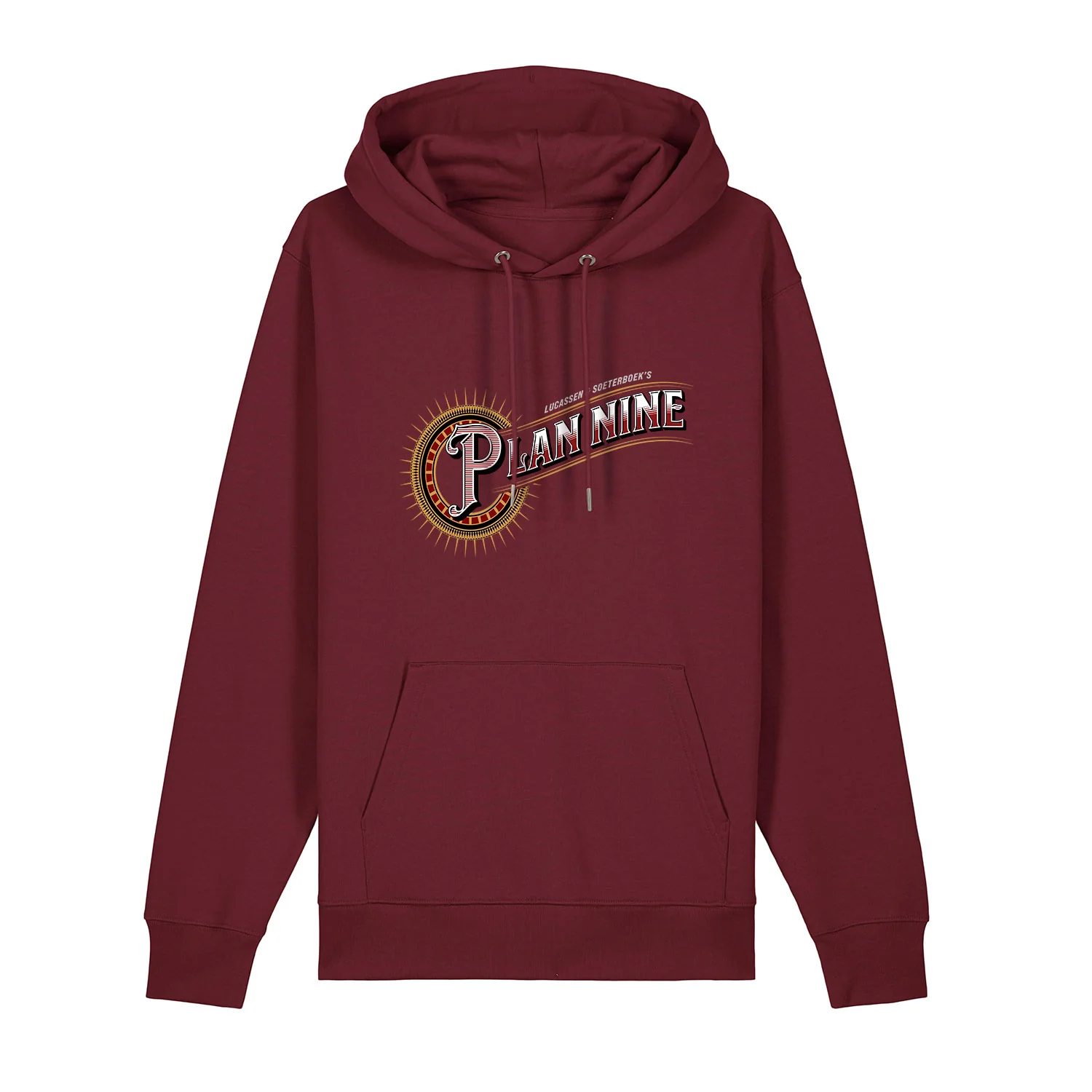 Plan Nine | Logo Hoodie Burgundy