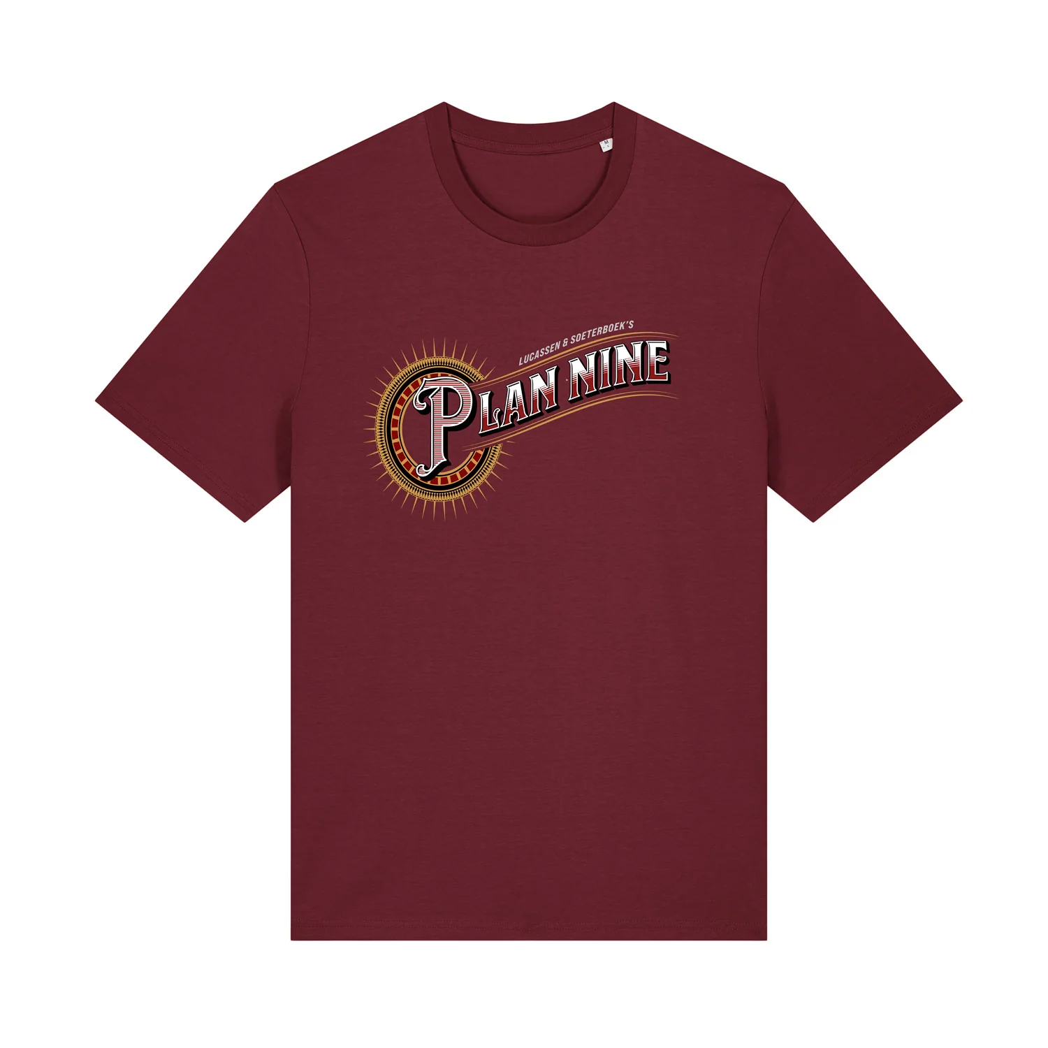 Plan Nine | Logo T-shirt Men Burgundy
