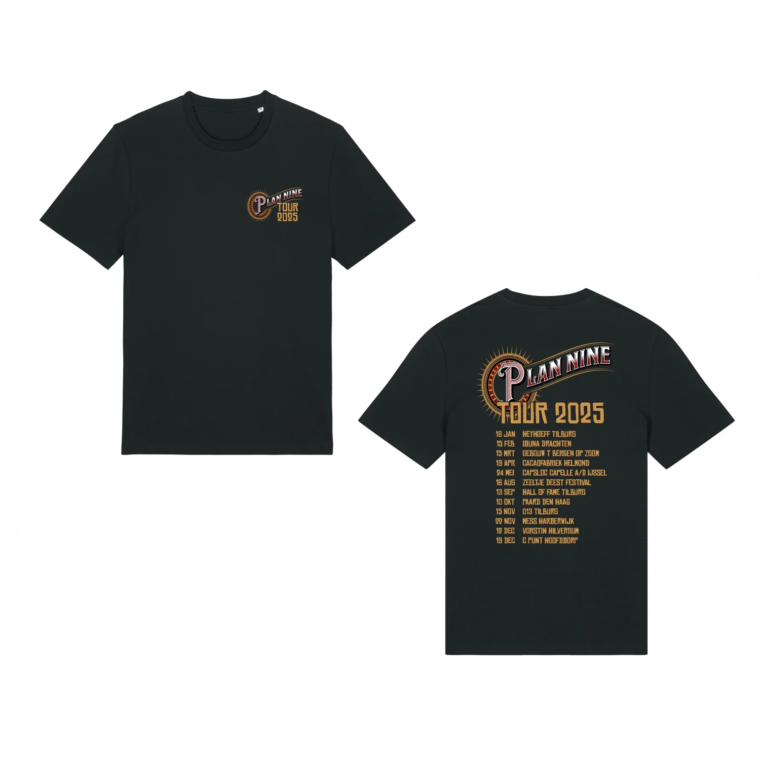 Plan Nine | Tour 2025 T-shirt Black