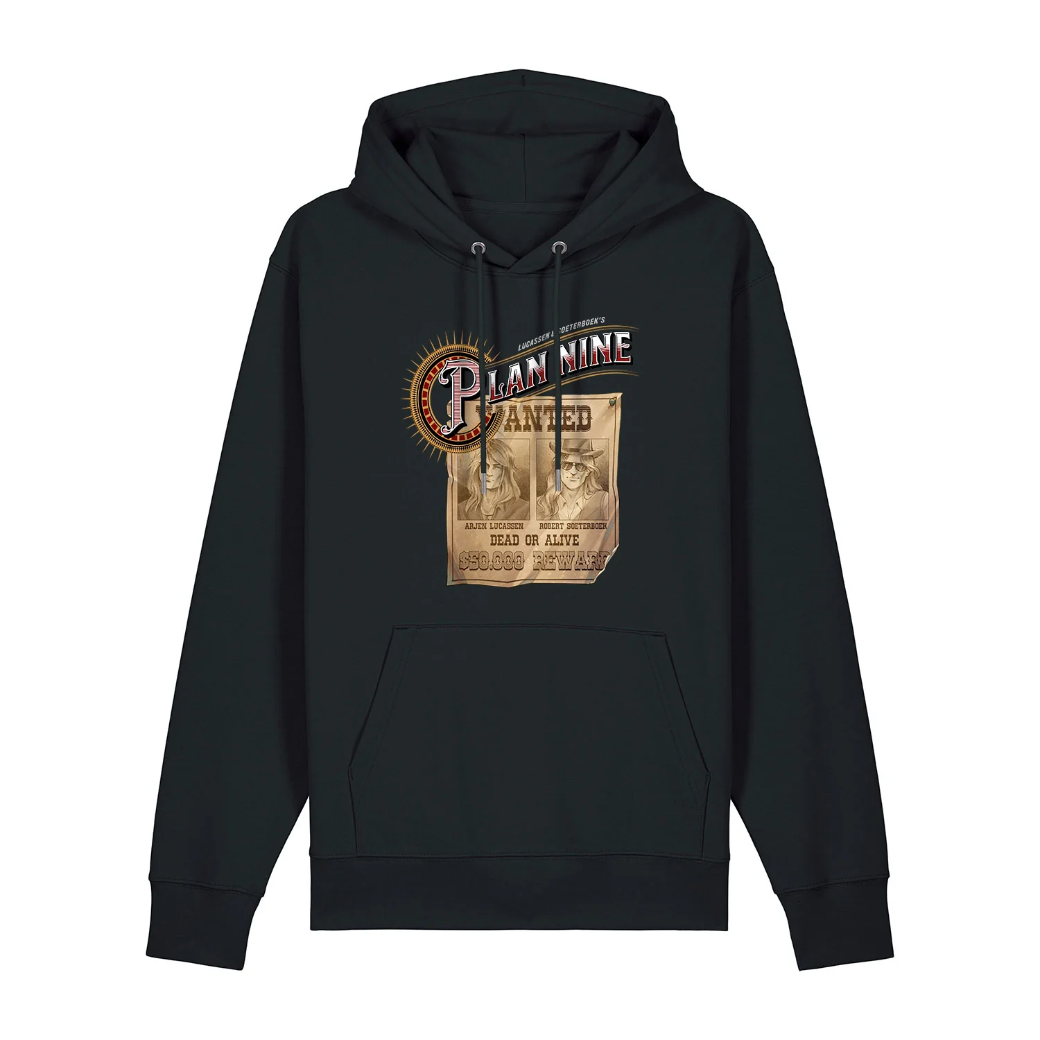 Plan Nine | Wanted Hoodie Black