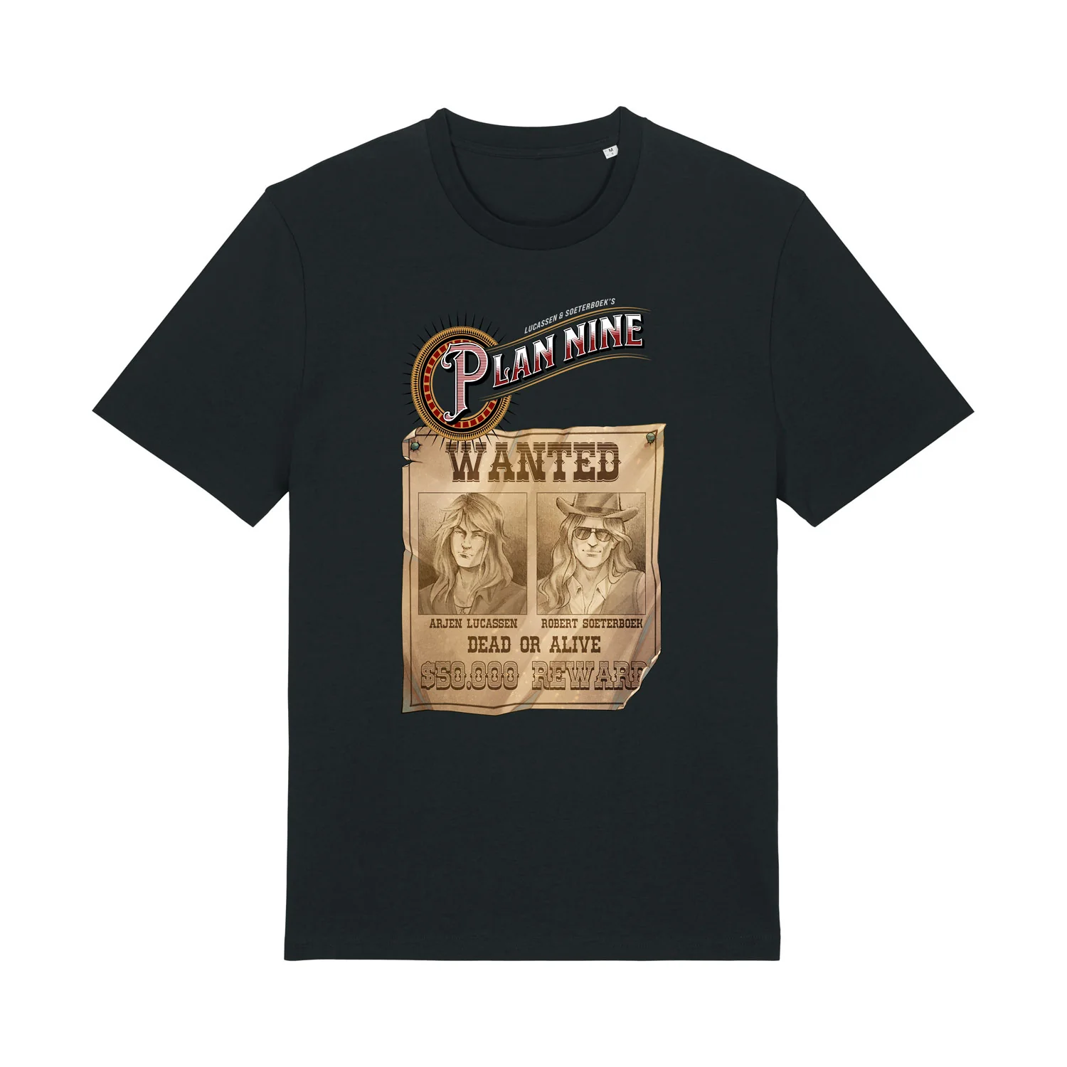 Plan Nine | Wanted T-shirt Men Black