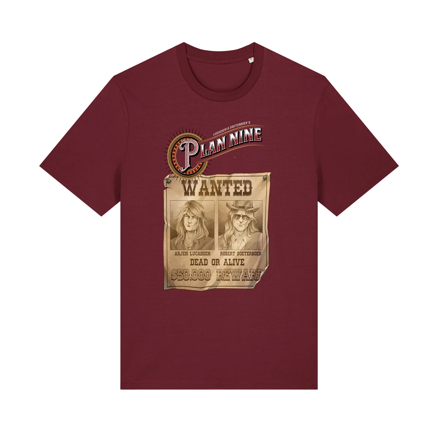 Plan Nine | Wanted T-shirt Men Burgundy