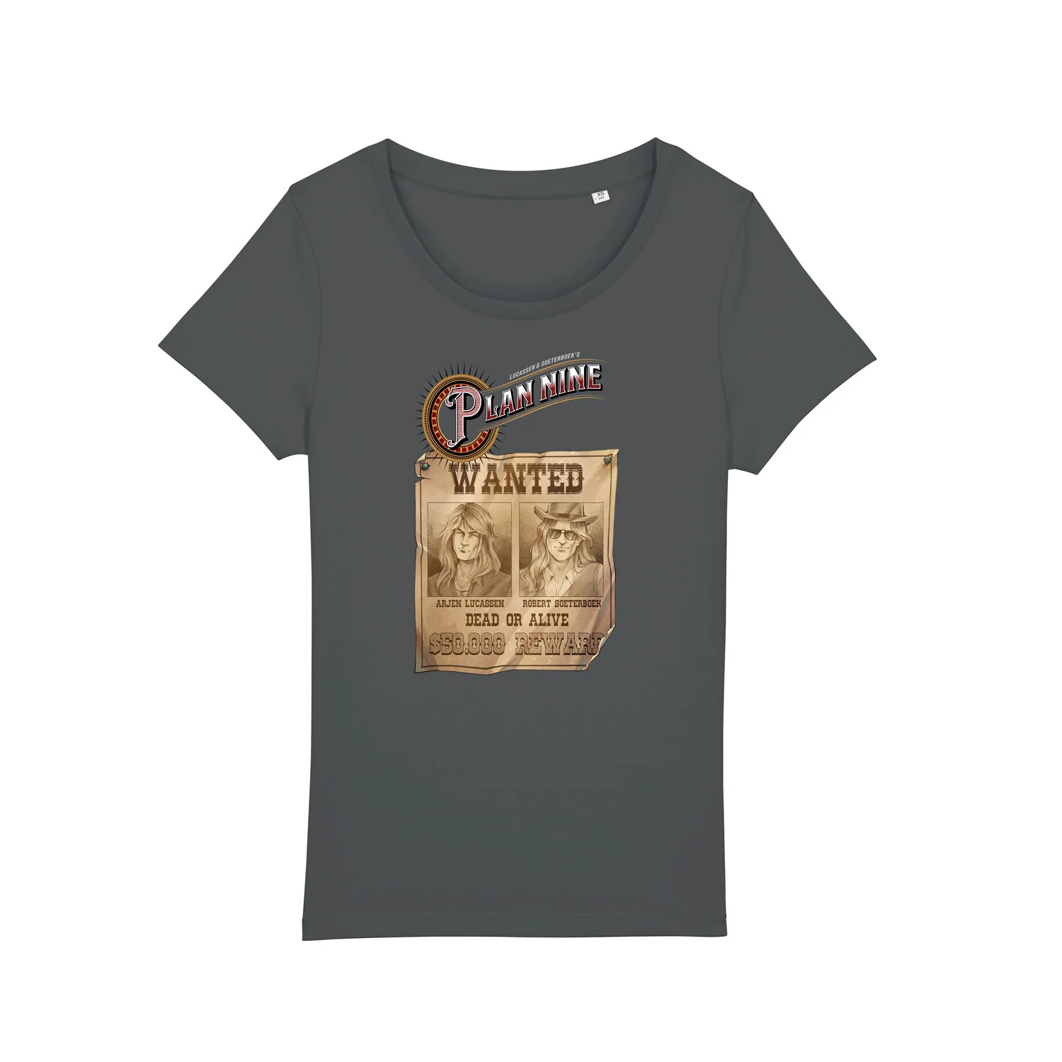 Plan Nine | Wanted T-shirt Women Anthracite