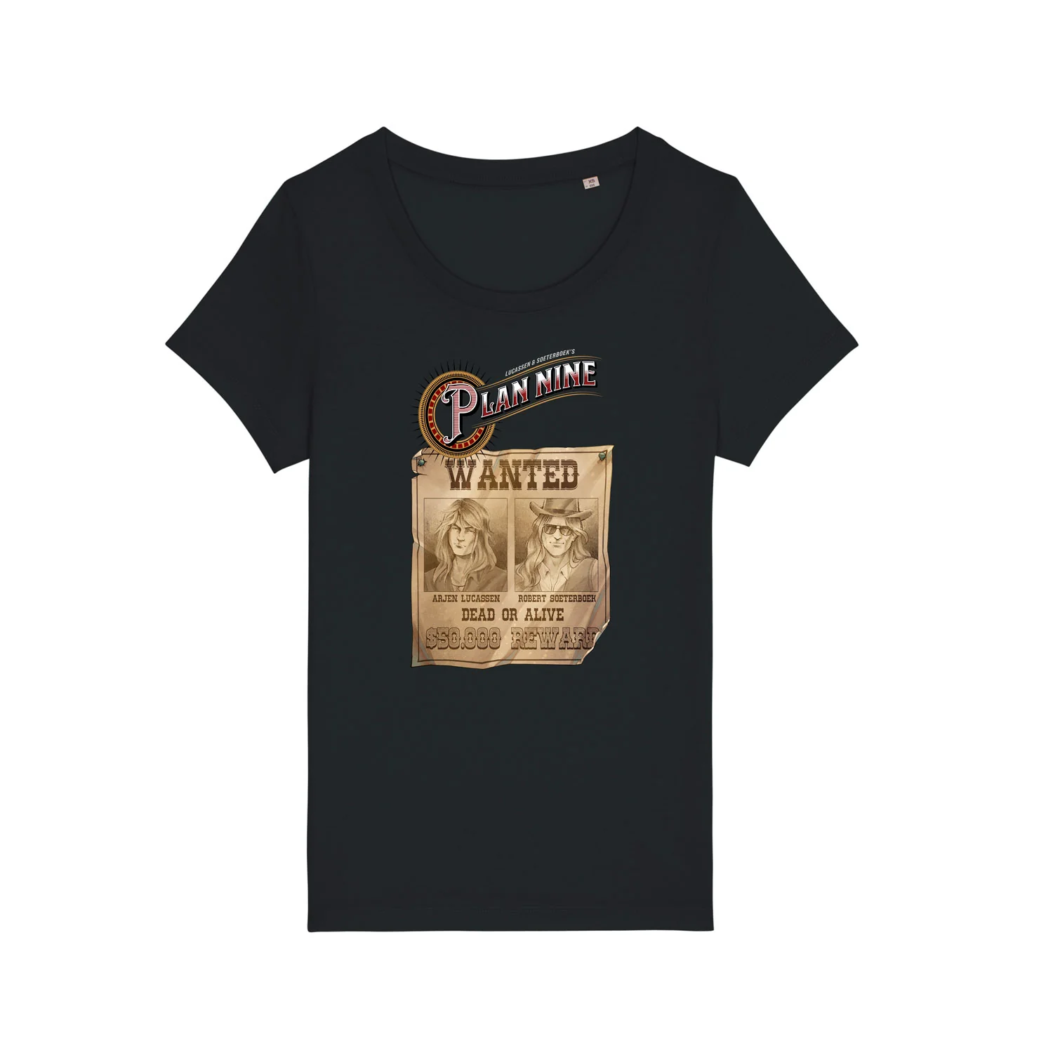 Plan Nine | Wanted T-shirt Women Black