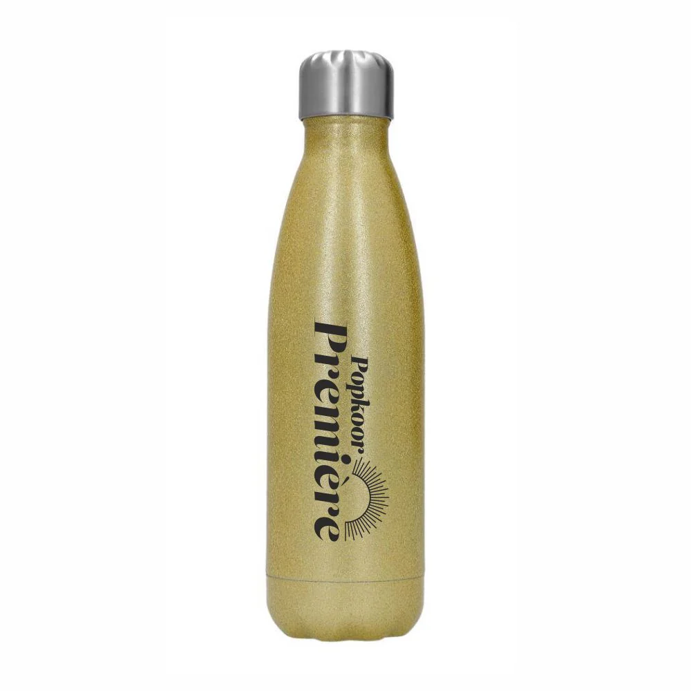 Popkoor Premiere | Thermosfles Goud Glitter