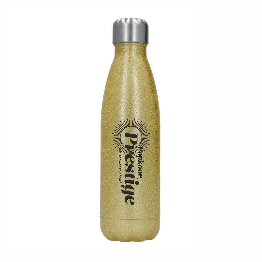 Popkoor Prestige | Thermosfles Goud Glitter