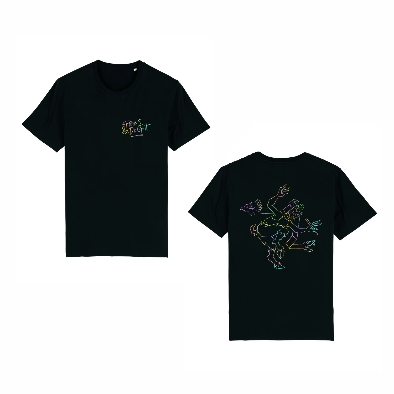 Prins S & de Geit | Partijtje T-shirt Zwart
