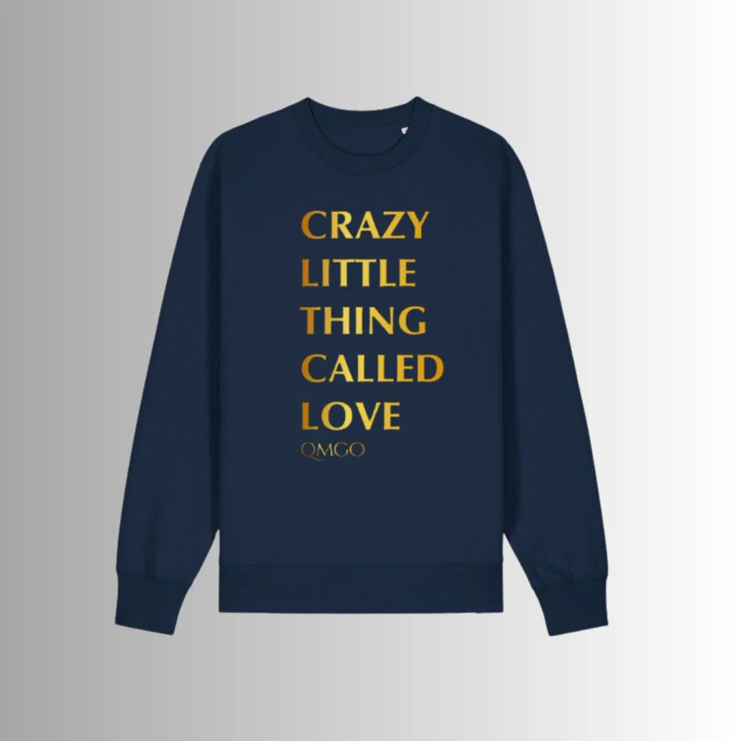 Queen Must Go On | Crewneck Navy "Crazy Little Thing Called Love"