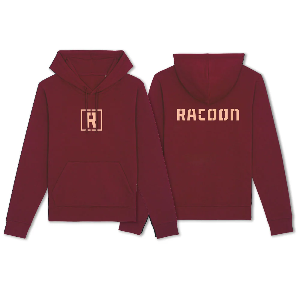 Racoon | Hoodie Logo Burgundy