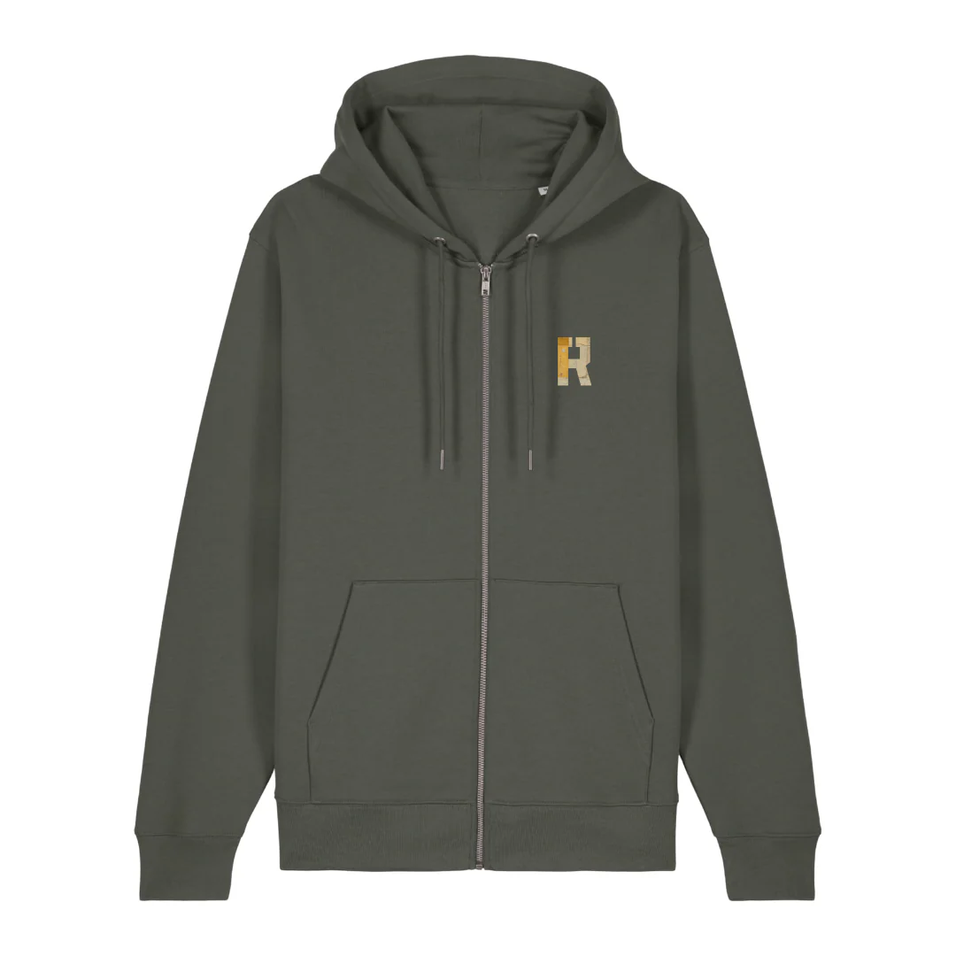 RACOON - Zipped hoodie khaki - Image 2