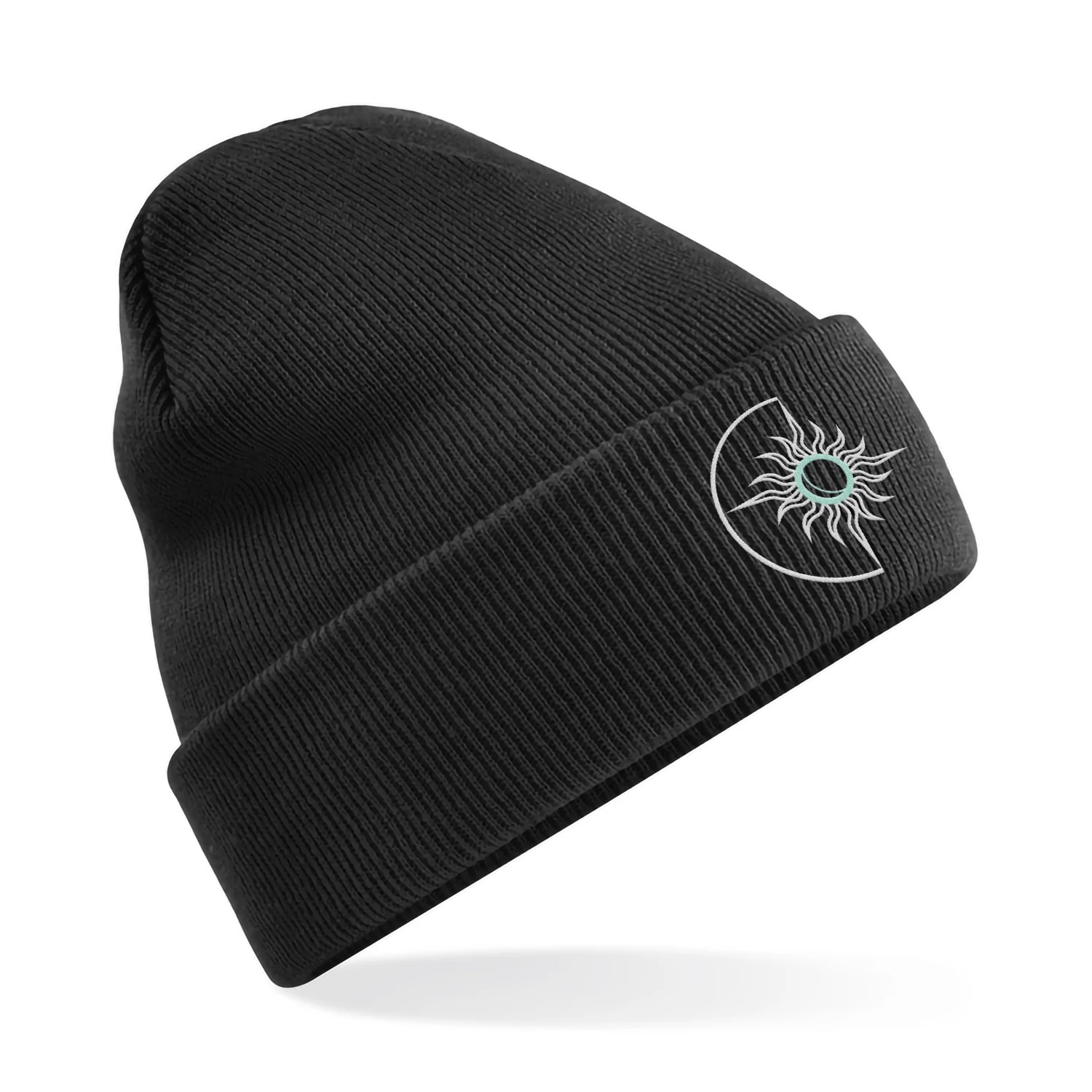 Revelations | Black Beanie with embroidered Icon