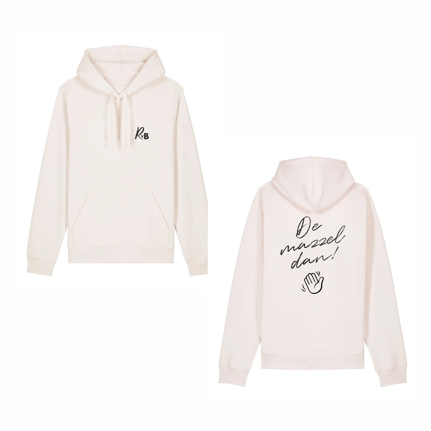 Rutger van Barneveld | De Mazzel Dan Hoodie Vintage White