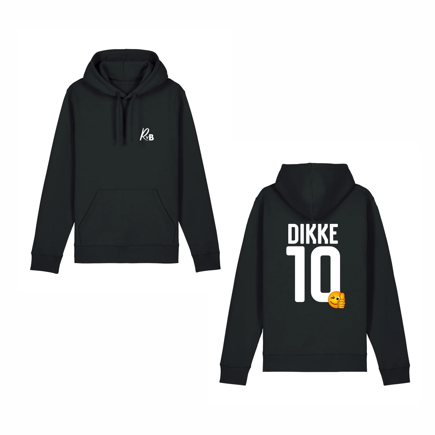 Rutger van Barneveld | Dikke 10 Hoodie Zwart